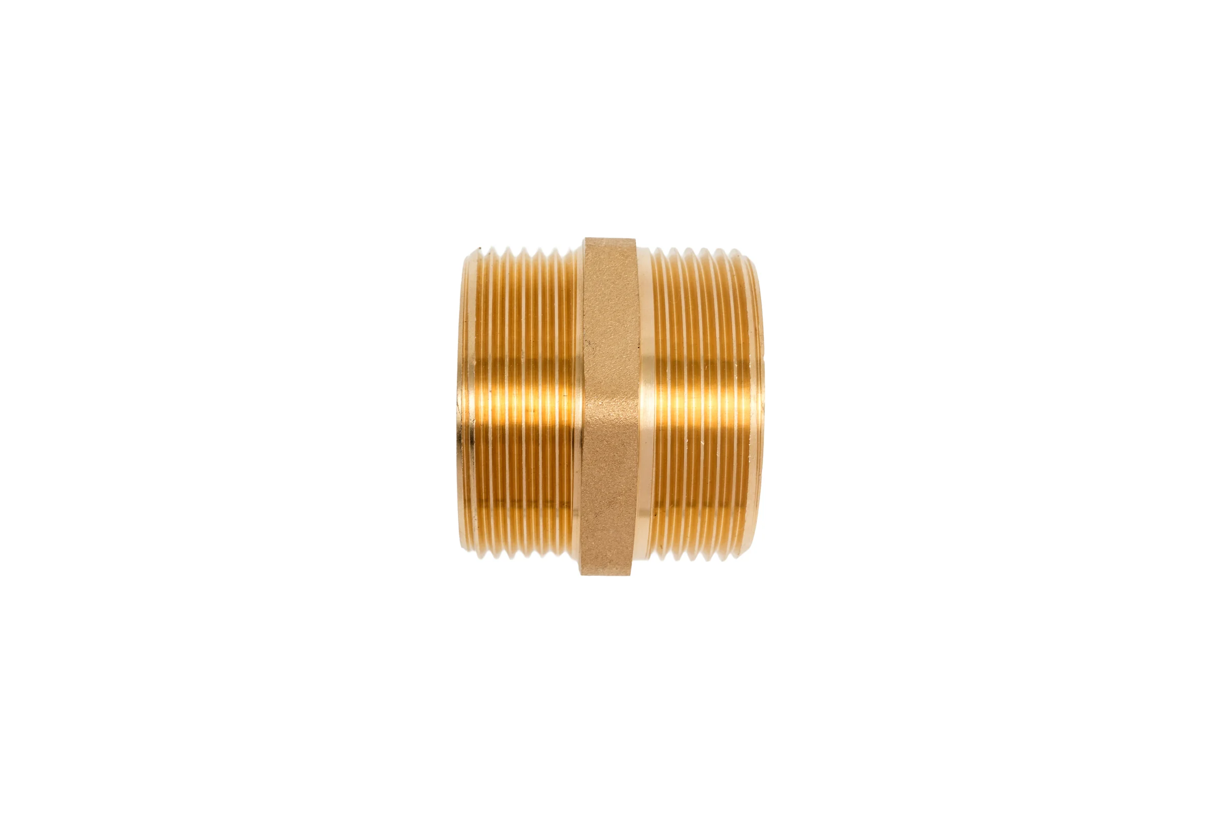 Ниппель латунный никелированный Millennium 1 1/2" с наружной резьбой LBMM4040