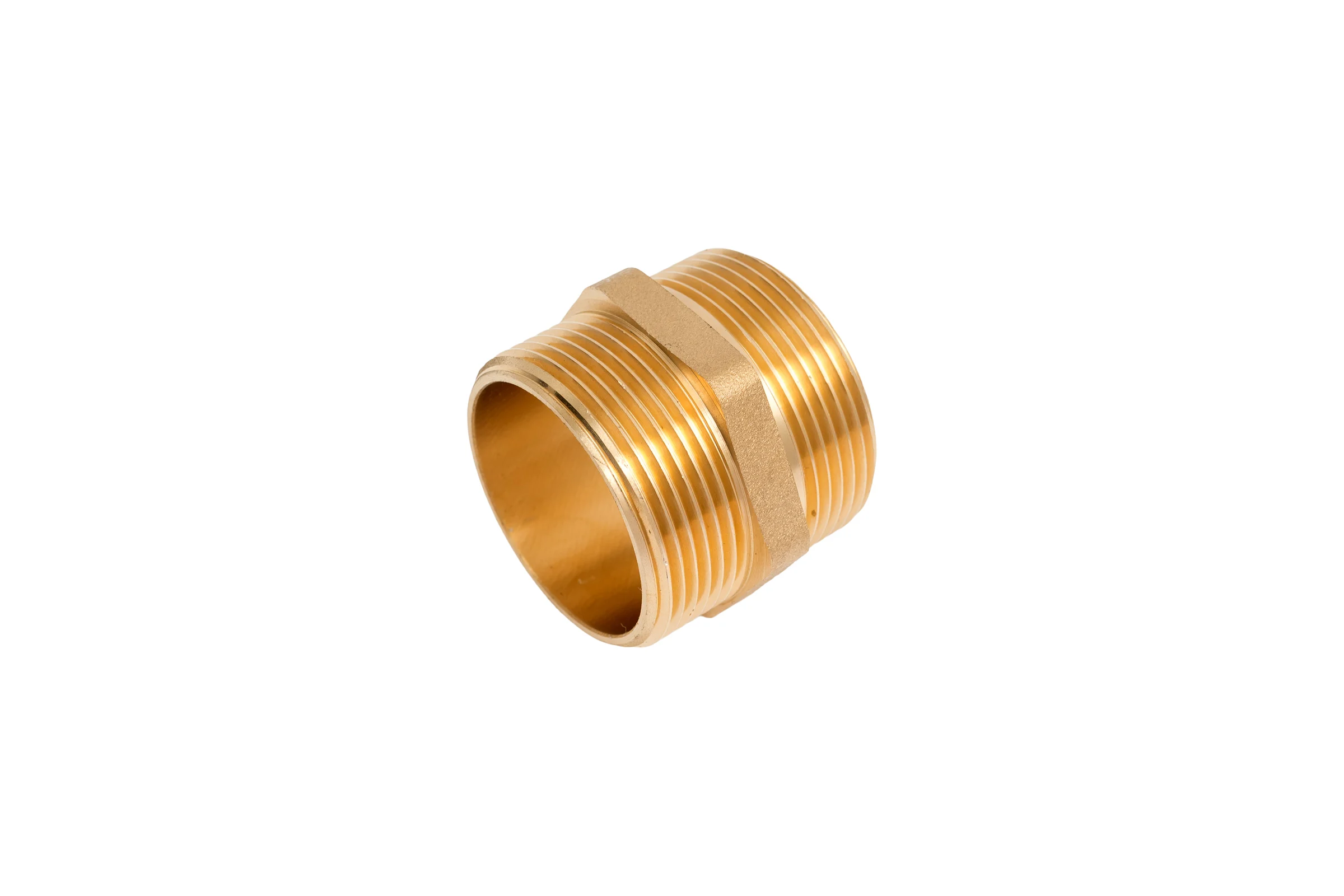 Ниппель латунный никелированный Millennium 1 1/2" с наружной резьбой LBMM4040
