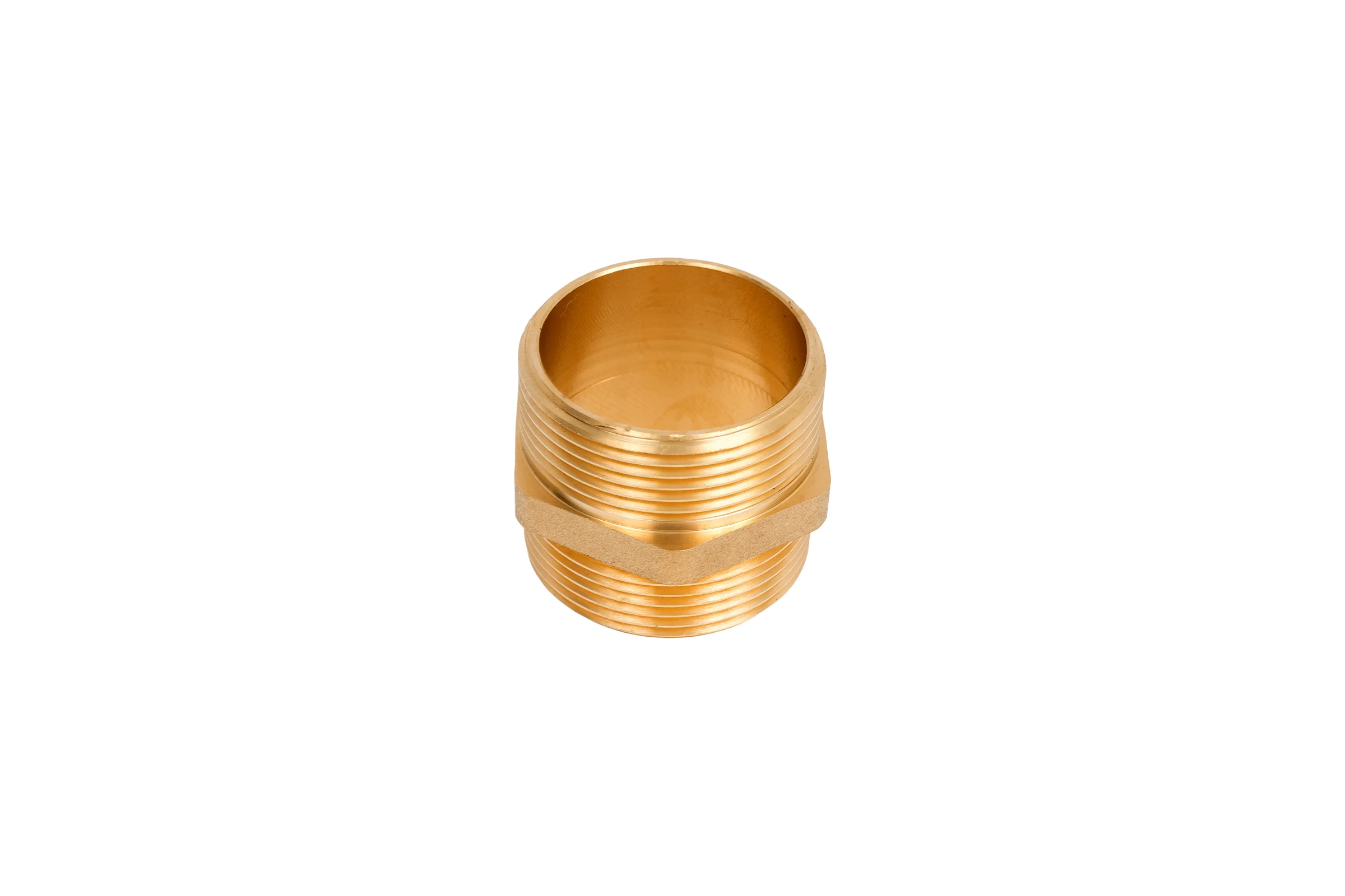 Ниппель латунный никелированный Millennium 1 1/2" с наружной резьбой LBMM4040