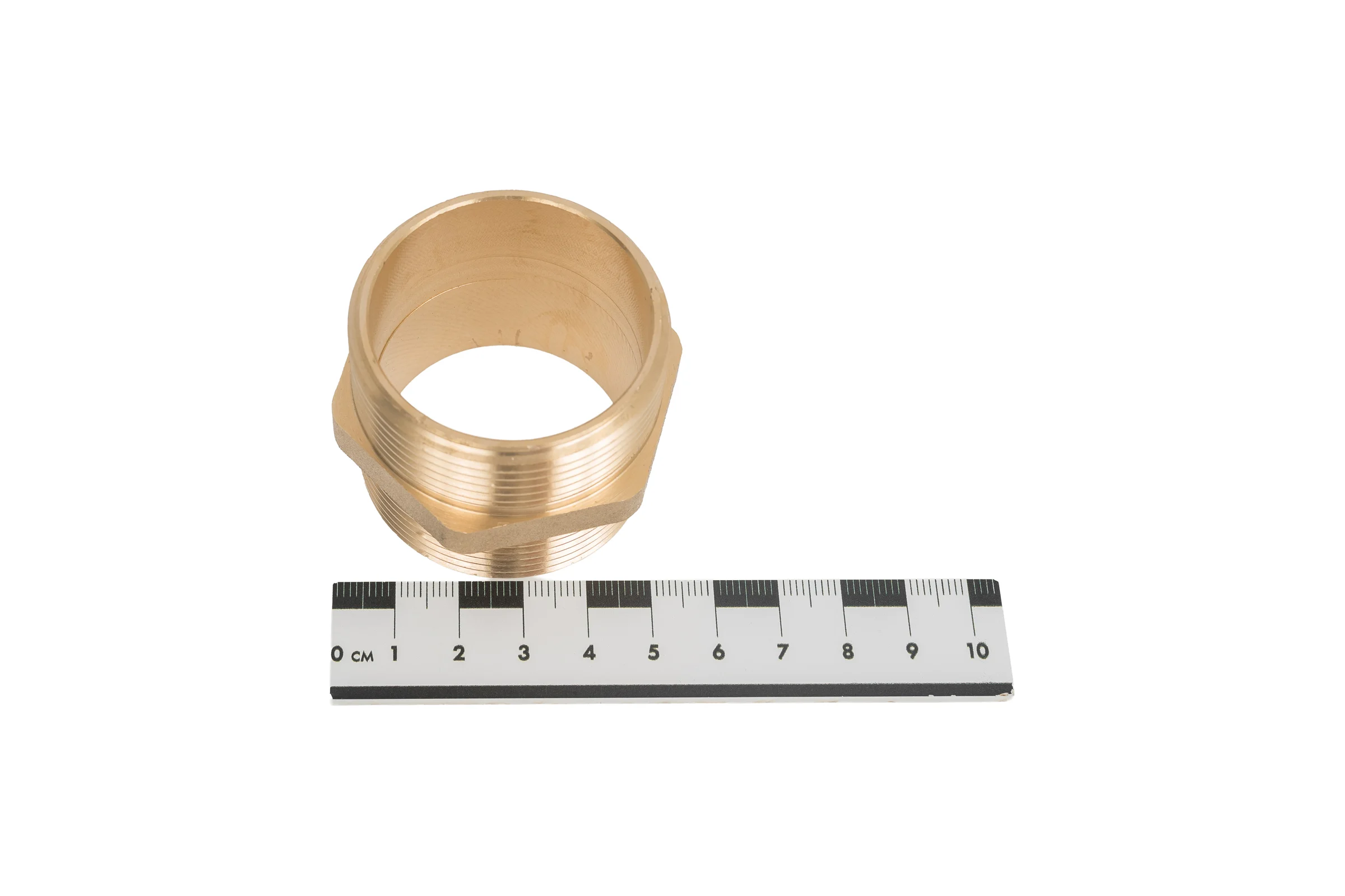Ниппель латунный никелированный Millennium 1 1/2" с наружной резьбой LBMM4040