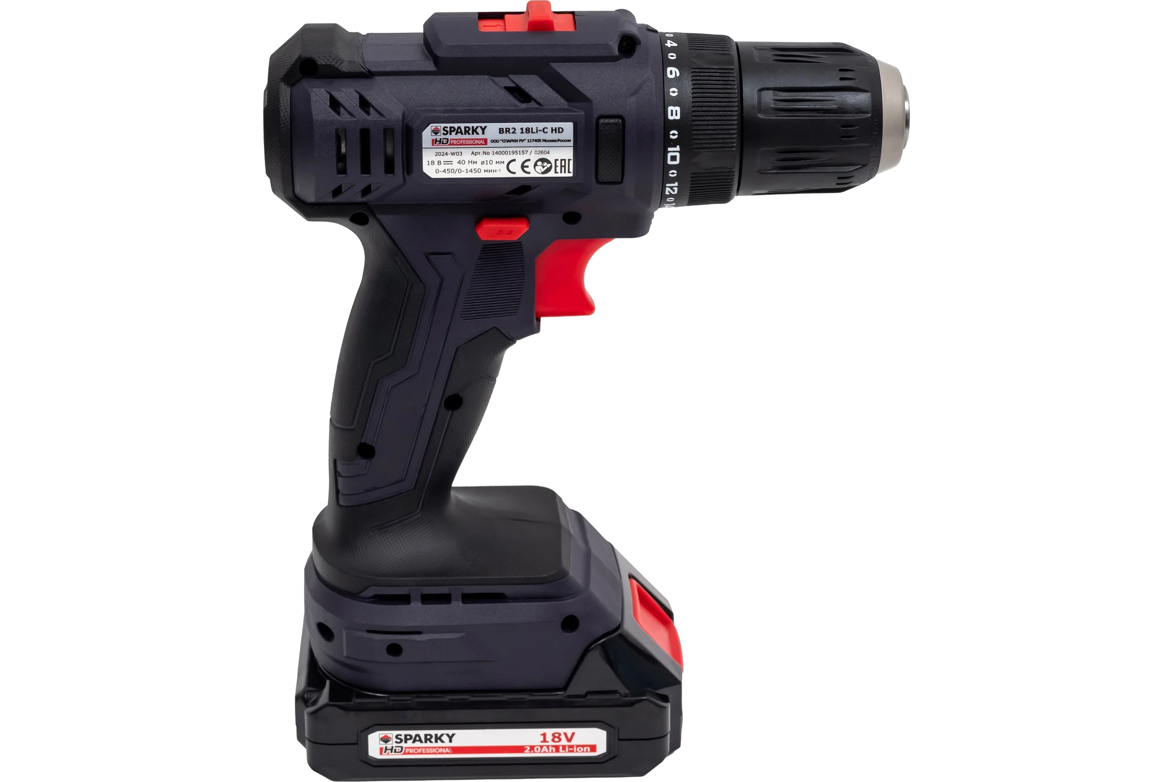 Аккумуляторная дрель-шуруповерт SPARKY BR2 18Li-C HD 14000195157