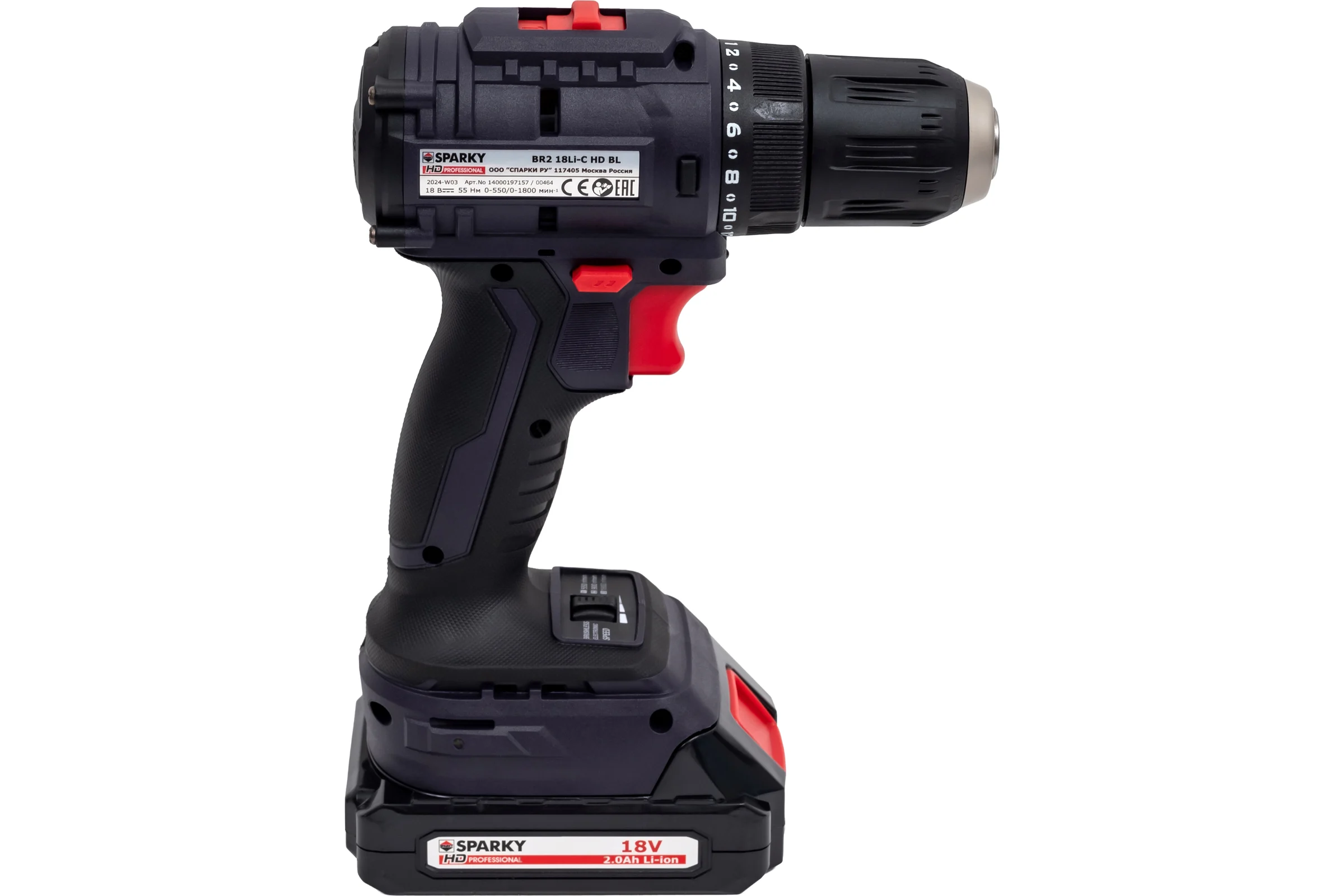 Аккумуляторная дрель-шуруповерт SPARKY BR2 18Li-C HD BL 14000197157