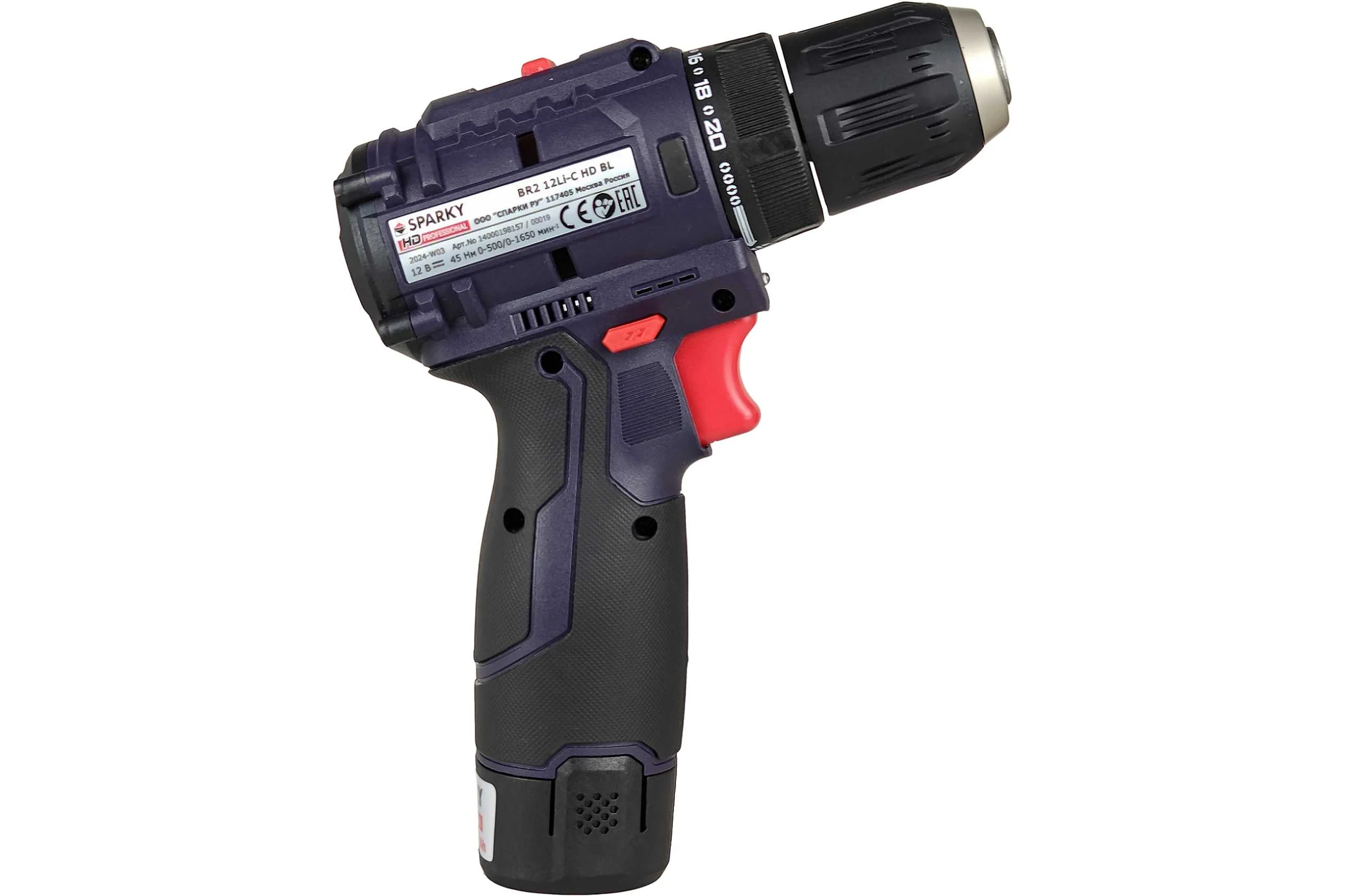 Аккумуляторная дрель-шуруповерт SPARKY BR2 12Li-C HD BL 14000198157