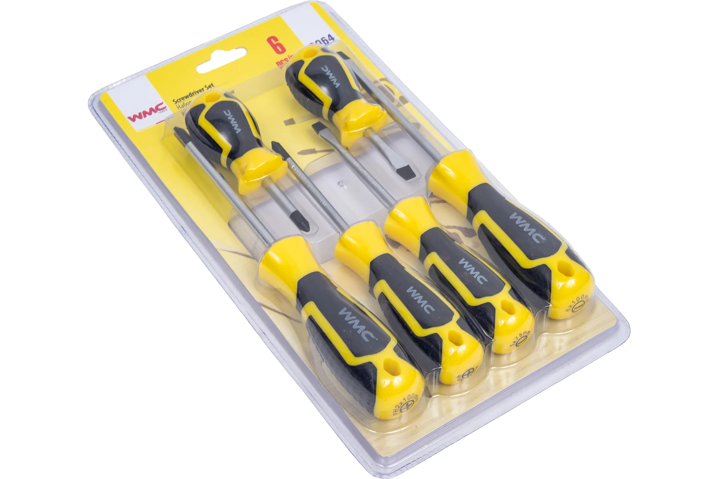 Набор отверток WMC TOOLS 6 пр, в блистере 7004A 2064