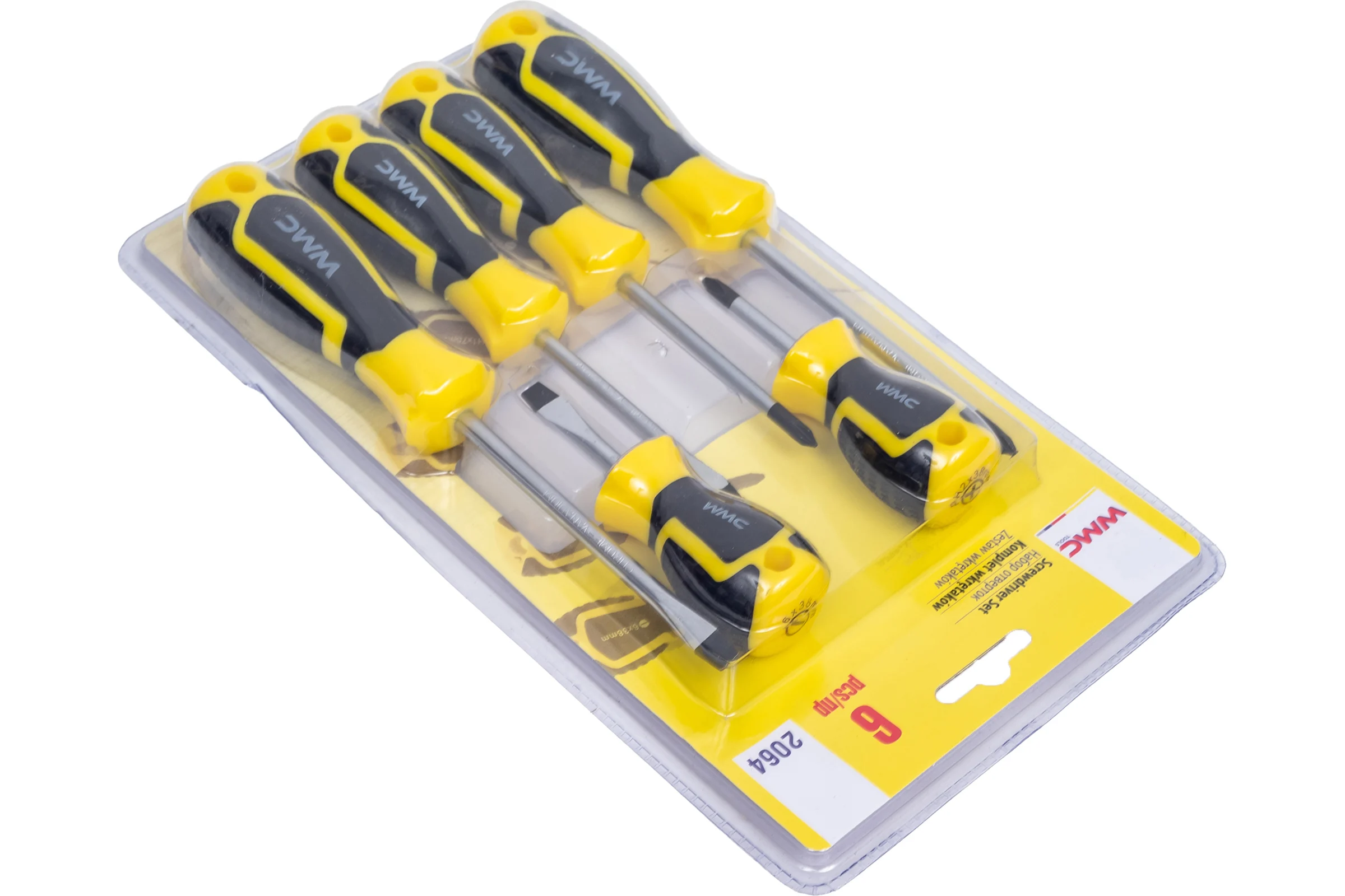 Набор отверток WMC TOOLS 6 пр, в блистере 7004A 2064
