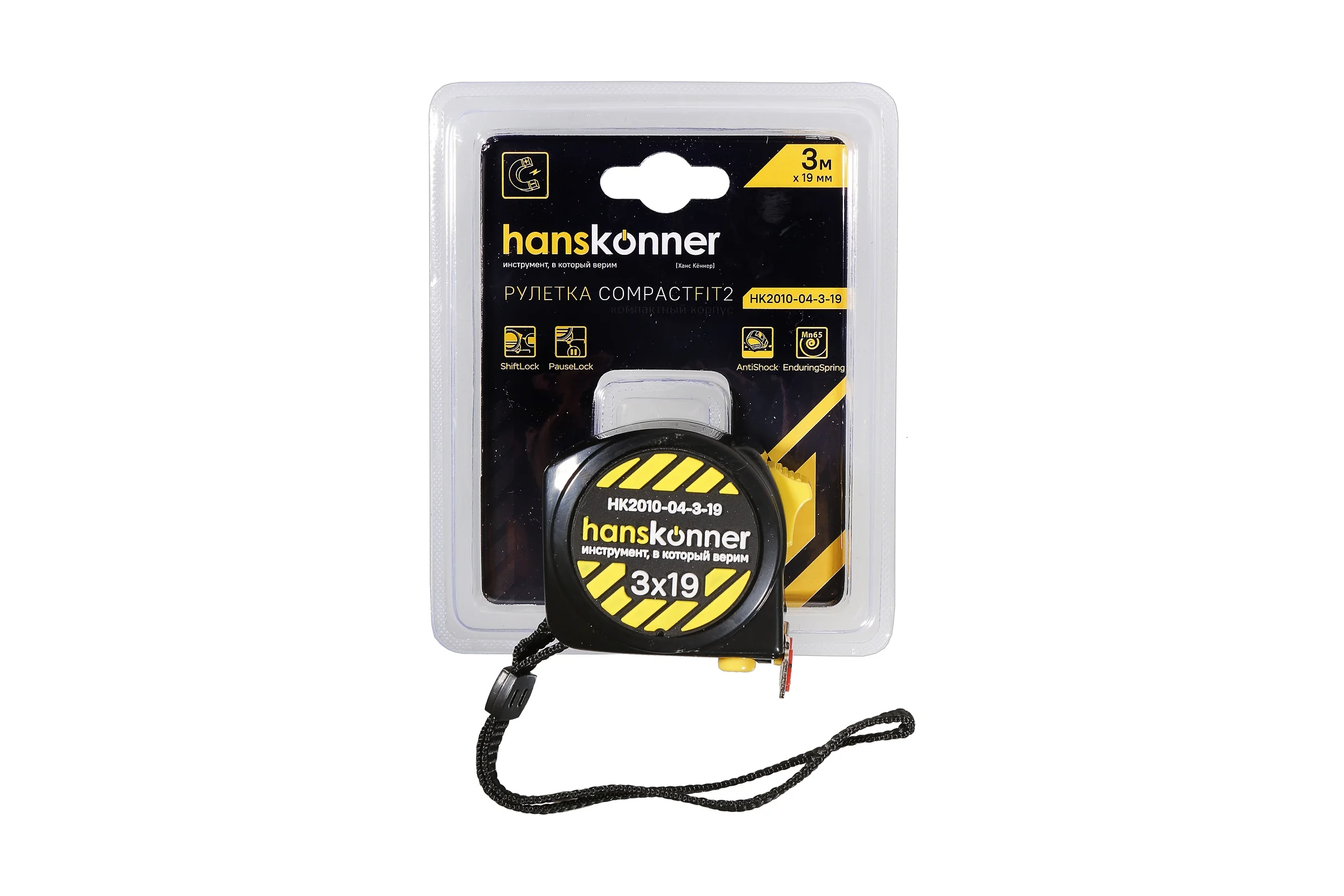 Рулетка Hanskonner 3x19 HK2010-04-3-19