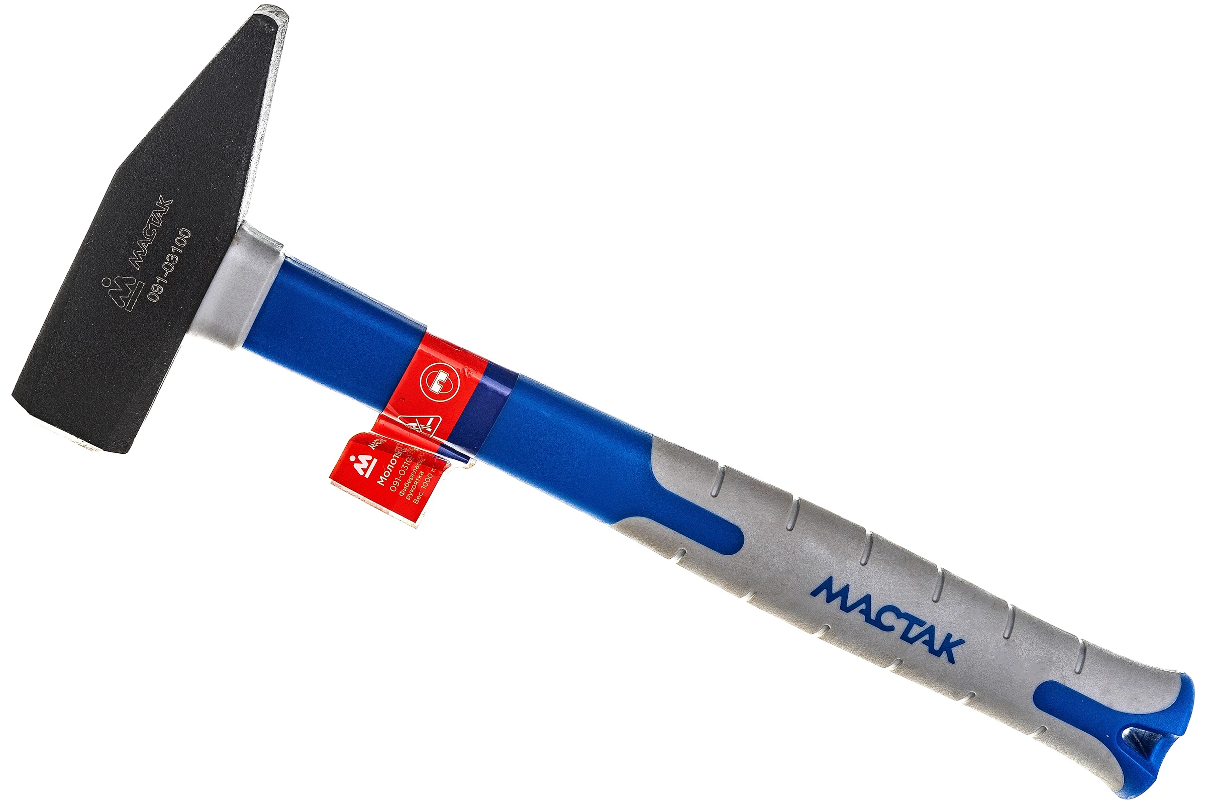 Молоток МАСТАК 1000 г, фиберглассовая рукоятка 091-03100