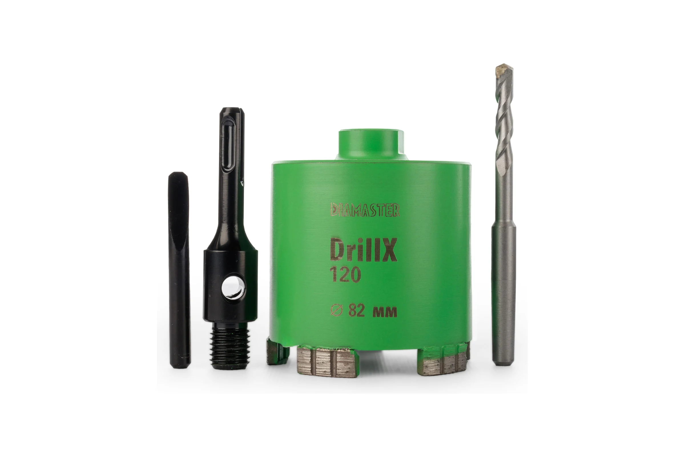 Сверло сегментное DIAMASTER DrillX-120 (М16/SDSplus) д.82/h- 70мм бетон/железобетон/кирпич dry Laser 000.630.0074