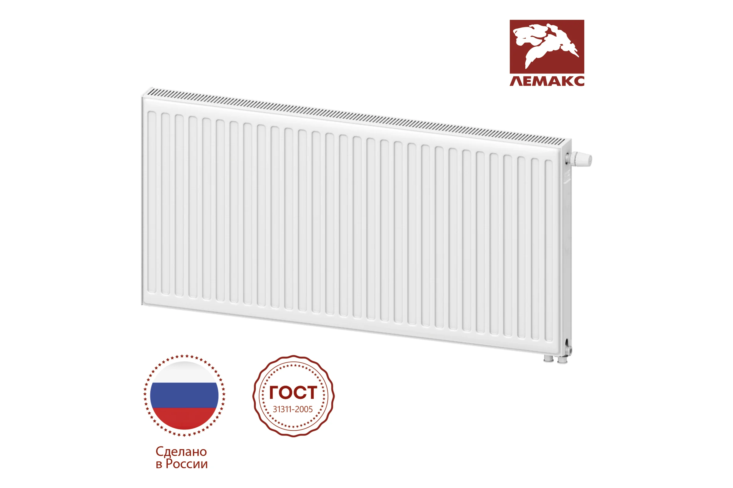 Панельный радиатор lemax Premium VC 21, 500x600 мм, 1073 Вт, universal 157728