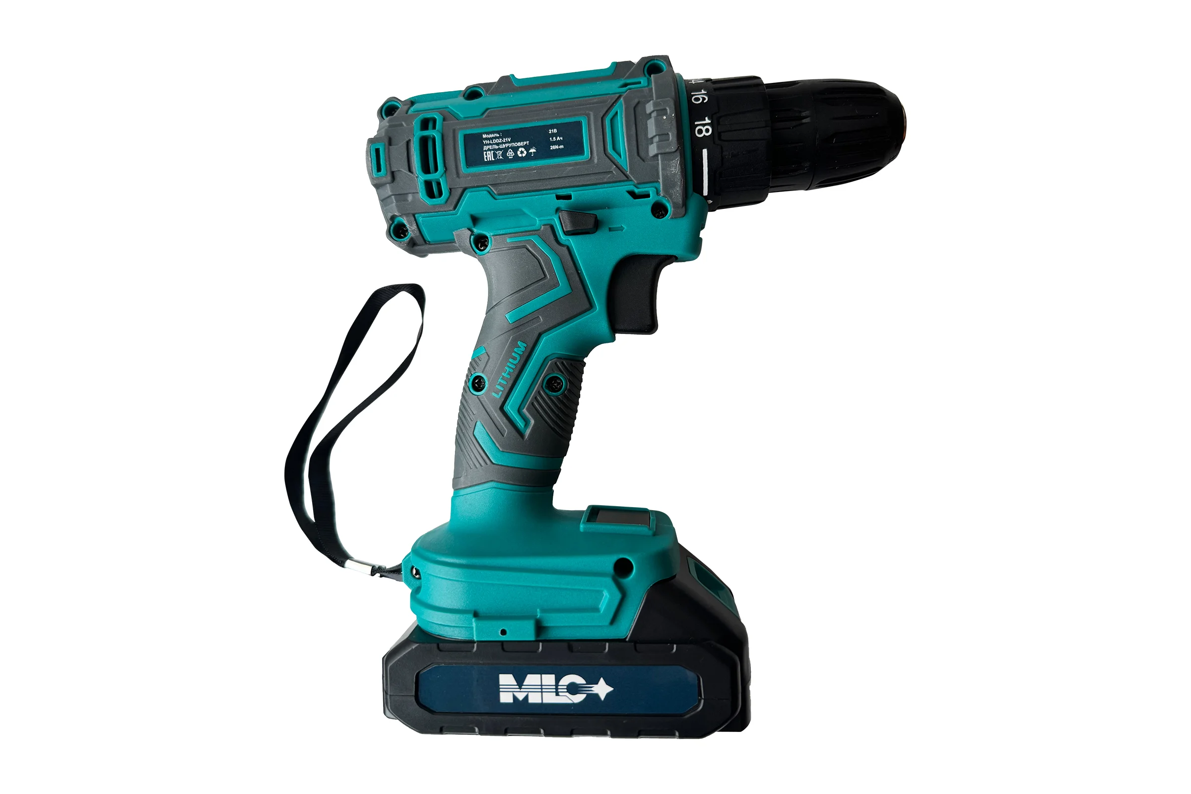 Дрель-шуруповерт аккумуляторный MLC 21V в кейсе YH-LDDZ-21V