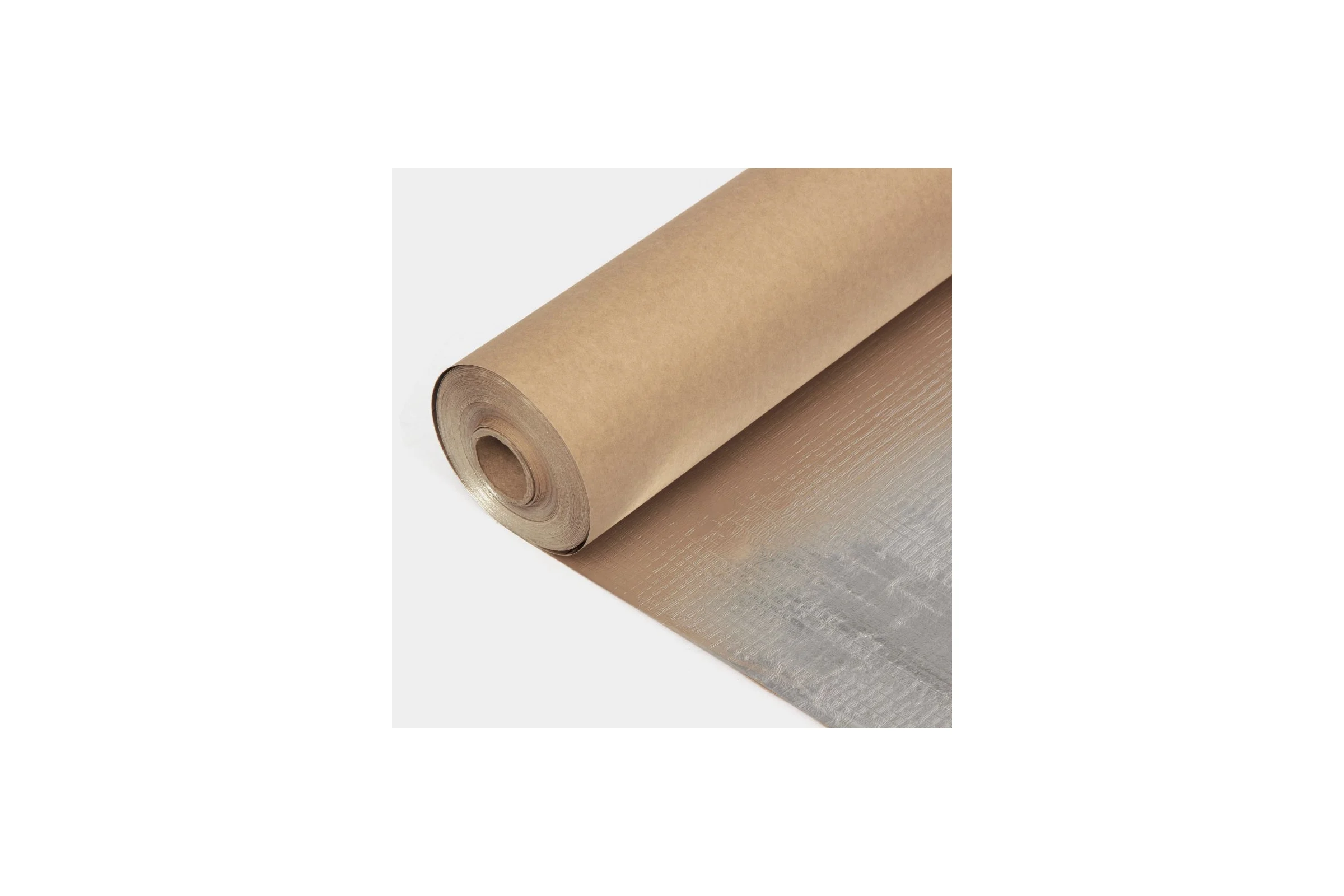 Алюминиевая фольга на крафт бумаге Megaflex KF Foil 1 м х 20 м (20 м2) FOIKFF.100.20