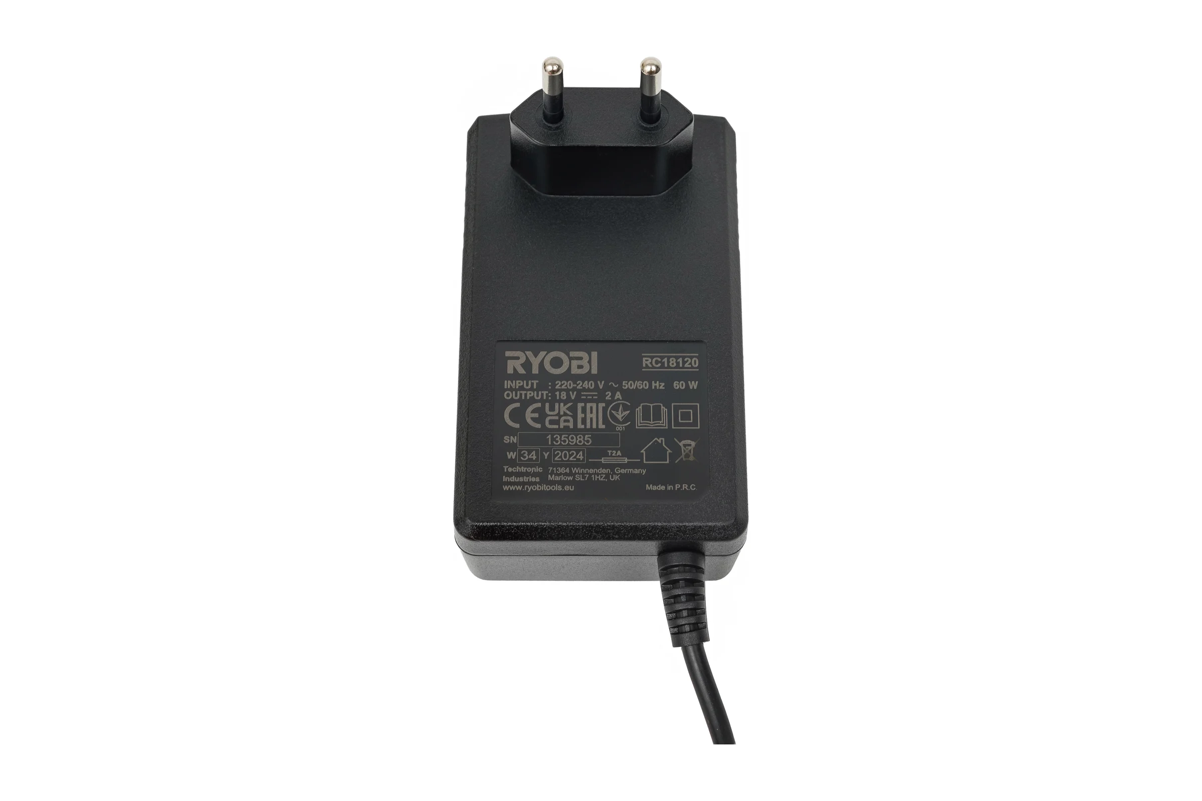 Набор 2xRB1840X + RC18120 RC18120-240X (18В; 4 Ач)  Ryobi 5133005092