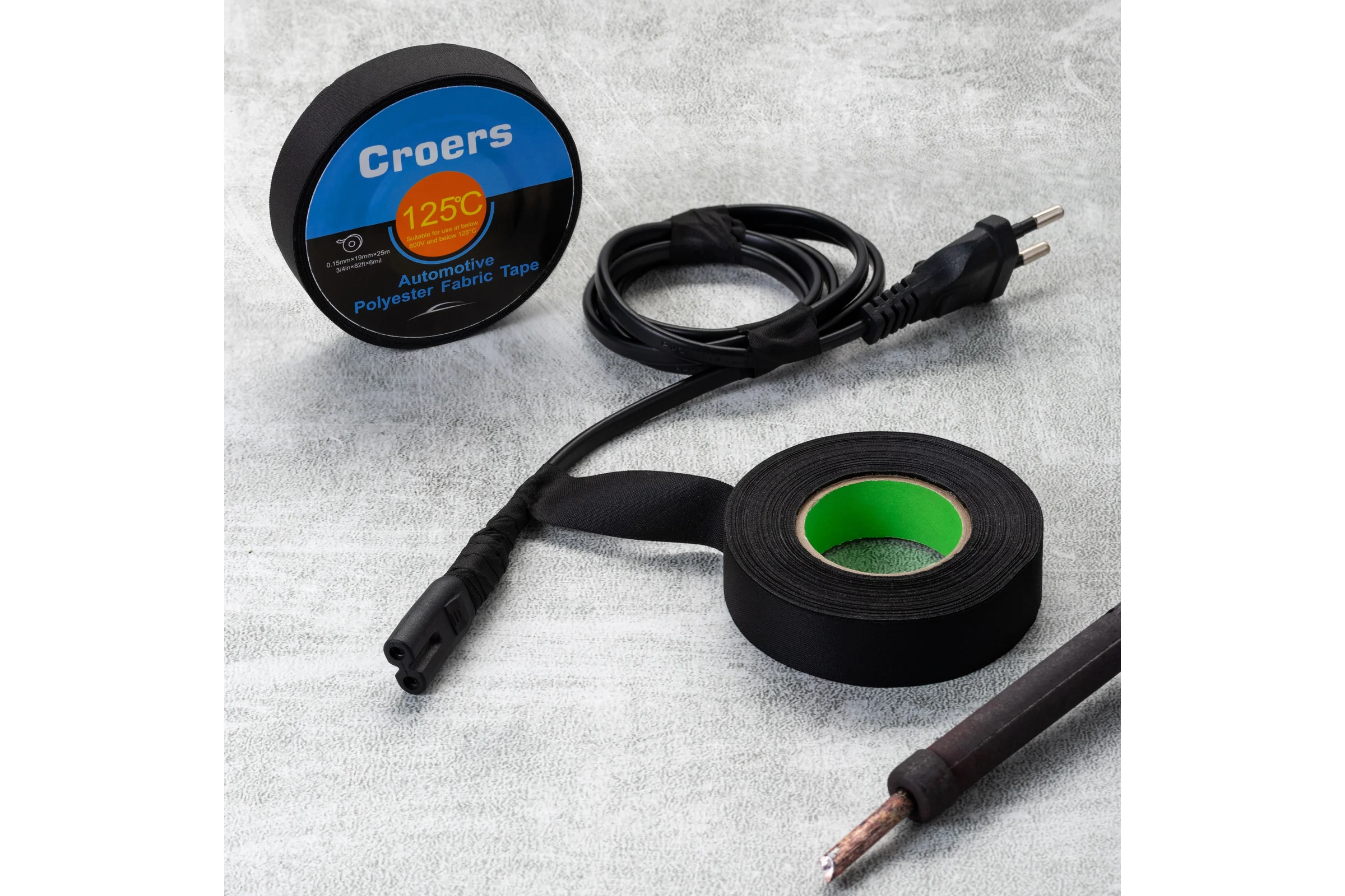 Изолента ХБ Croers 19 мм, 25 м, набор 5 шт. CRS_HB3