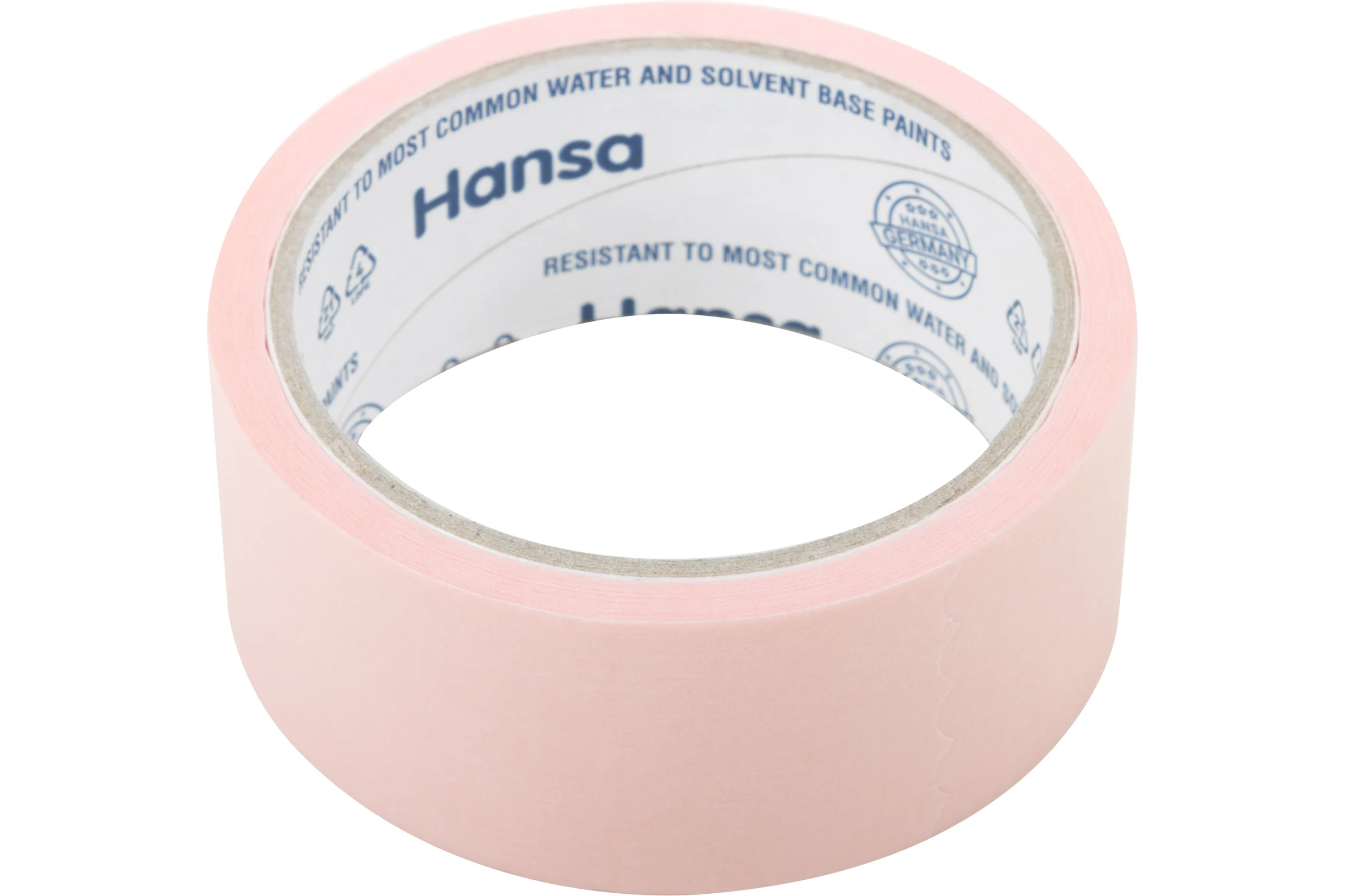 Малярная лента HANSA из японской бумаги Washi для деликатных поверхностей, розовая, 38 мм 25 м 702538