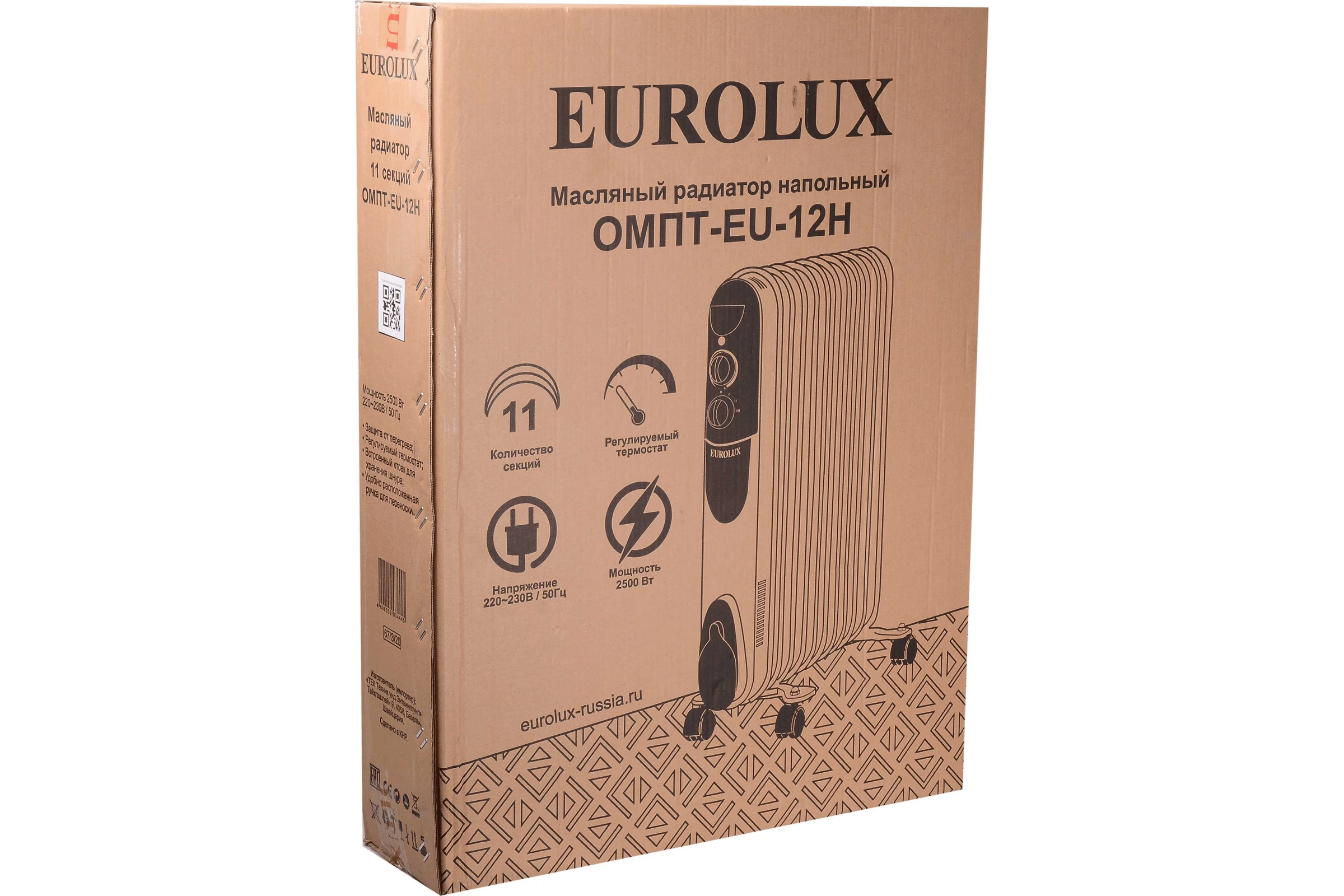Масляный радиатор Eurolux ОМПТ-EU-12Н 67/3/20