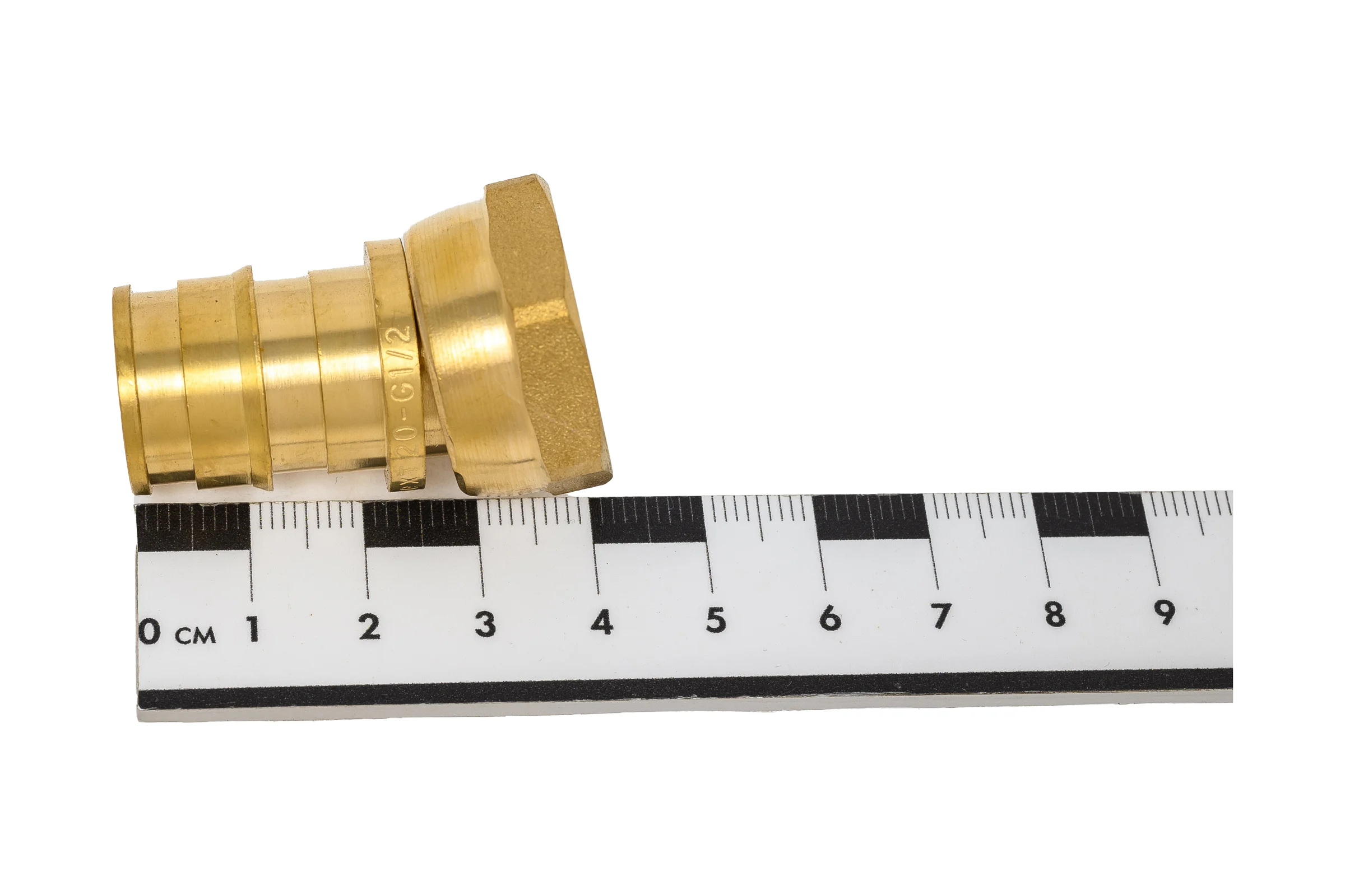 Переходник латунный с накидной гайкой SANEXT 20мм х 1/2" Lite 43205