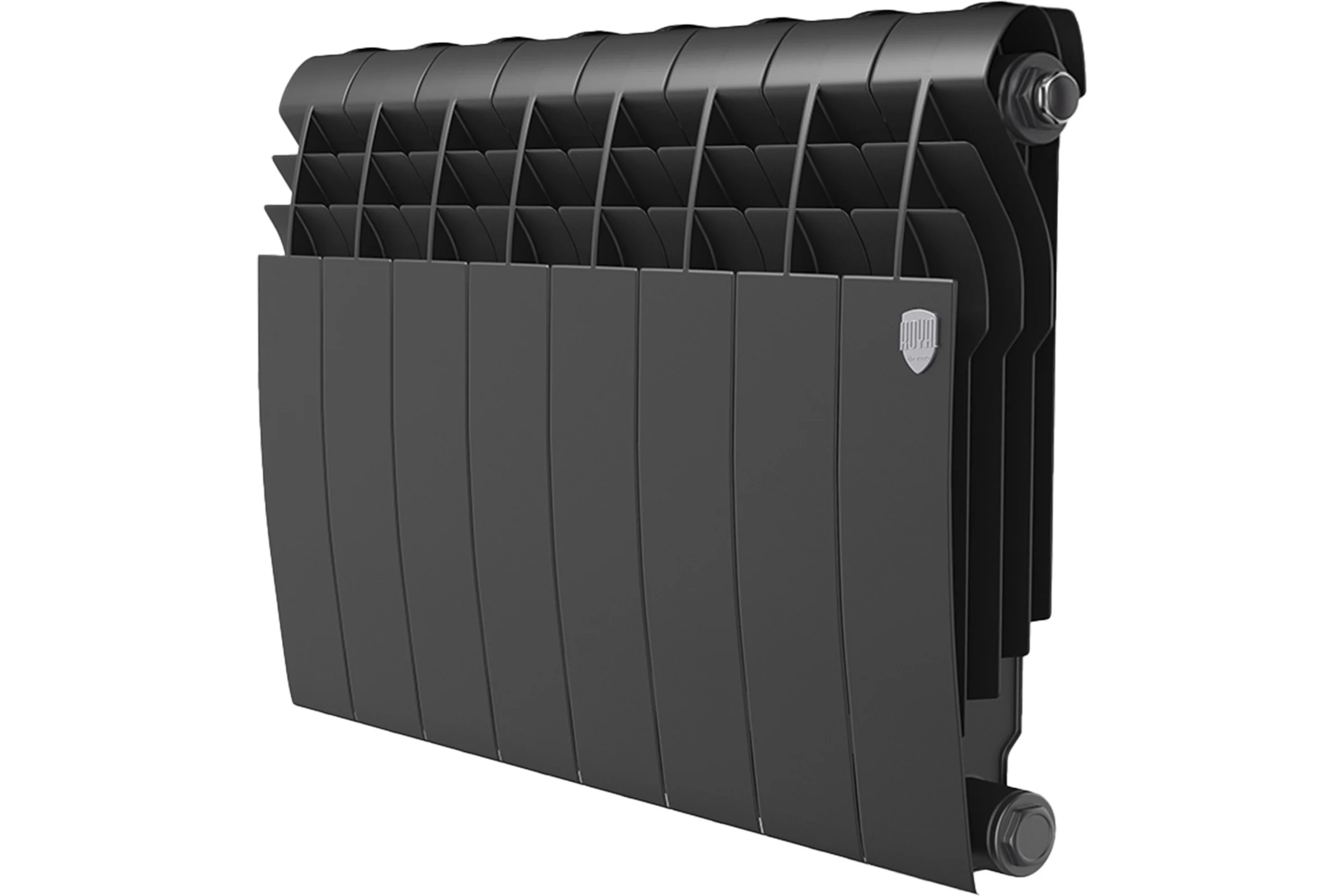 Биметаллический радиатор ROYAL THERMO BILINER B 350 чёрный, 8 секц. НС-1682259