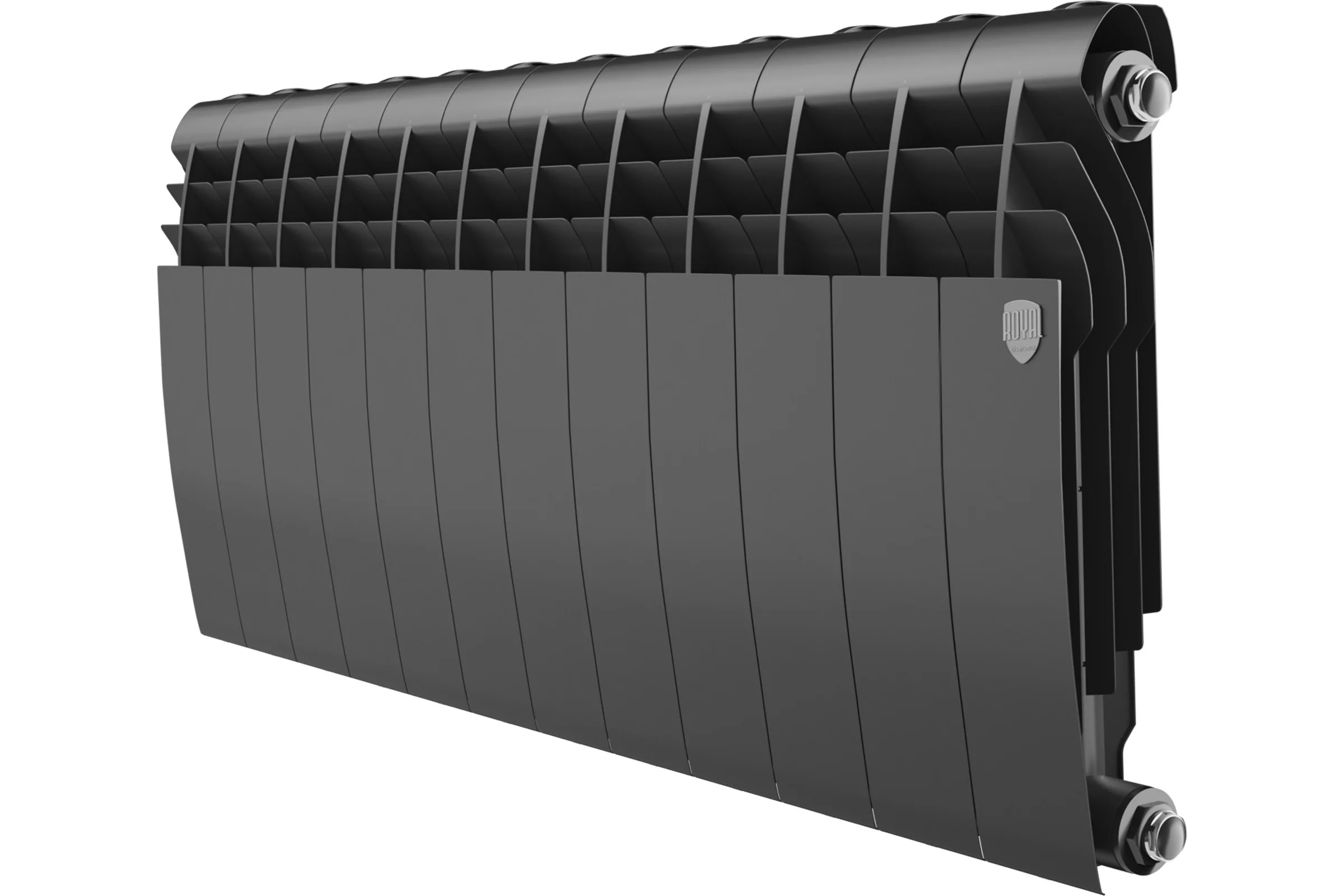Биметаллический радиатор ROYAL THERMO BILINER B 350 чёрный, 12 секц. НС-1682256