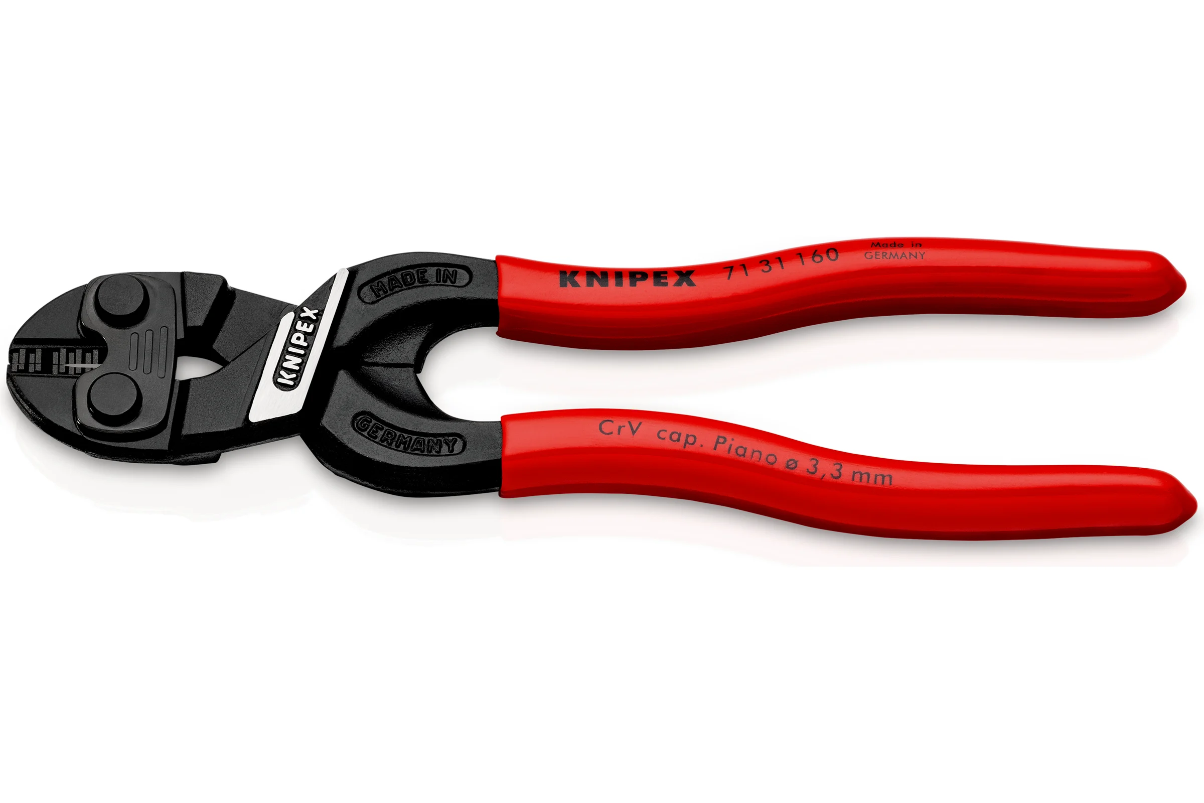 Болторез Knipex, CoBolt S, компактный, 160 мм, 1К ручки, KN-7131160SB