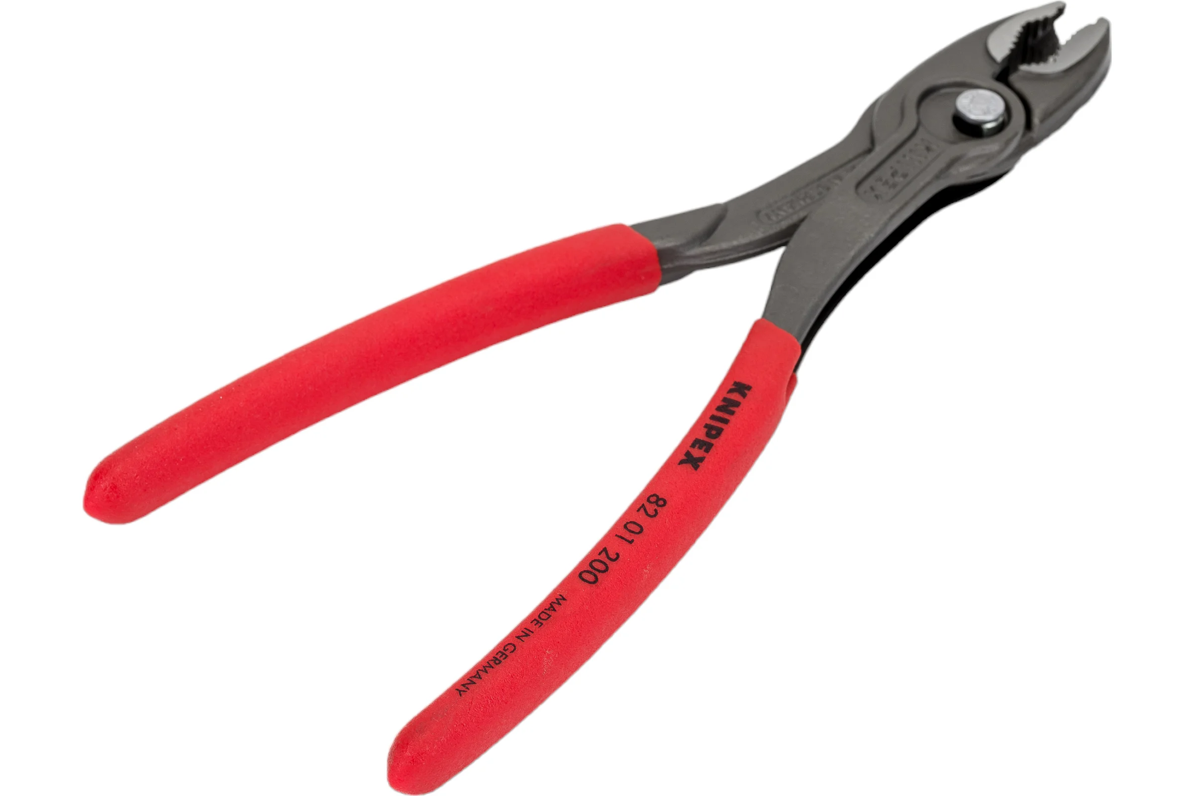 Захватные клещи Knipex TwinGrip, 4 - 22 мм, чернённые, длина 200 мм, обливные рукоятки, KN-8201200
