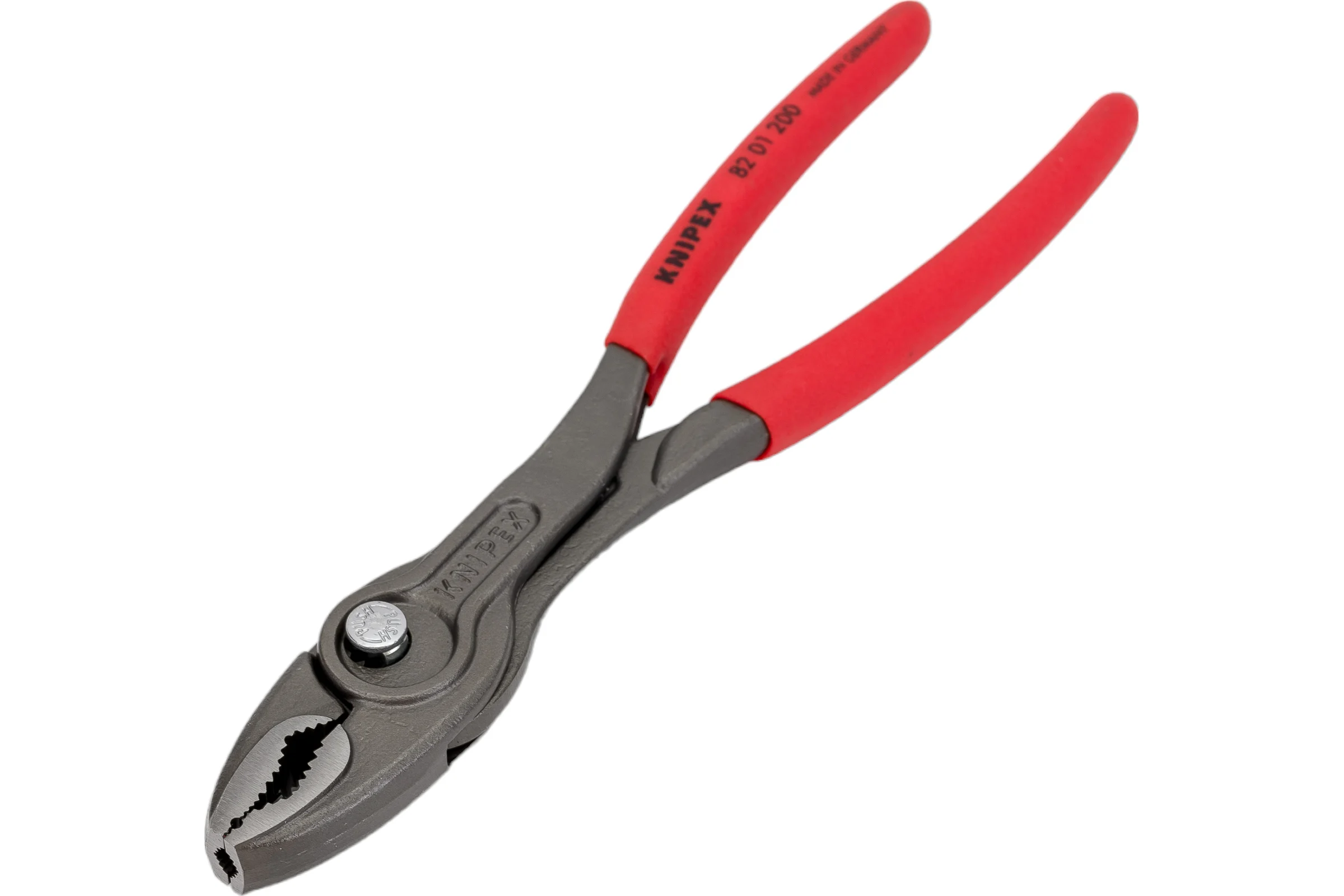 Захватные клещи Knipex TwinGrip, 4 - 22 мм, чернённые, длина 200 мм, обливные рукоятки, KN-8201200