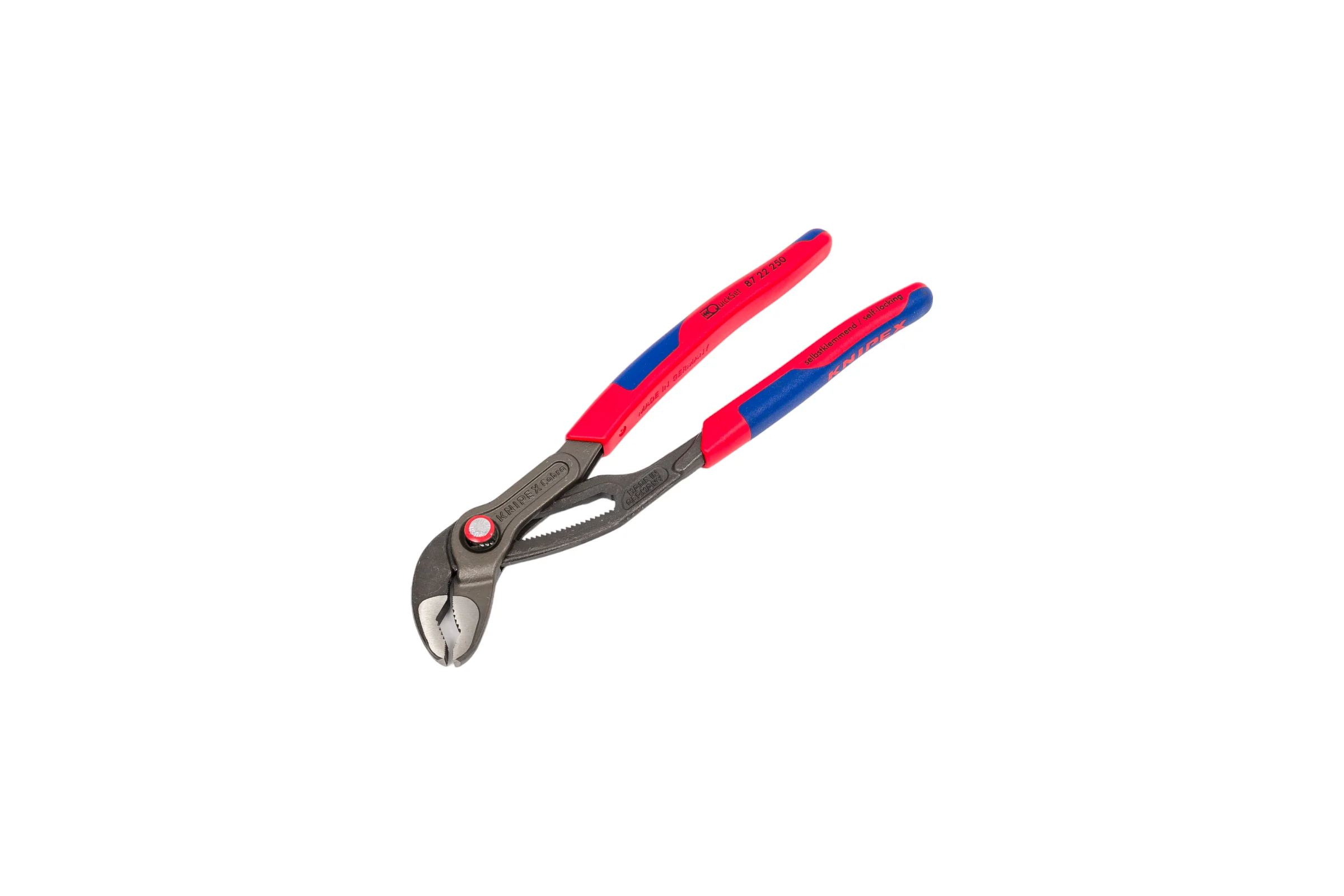 Захватные клещи Knipex Cobra QuickSet, 50 мм (2"), 250 мм, 2К ручки, KN-8722250SB