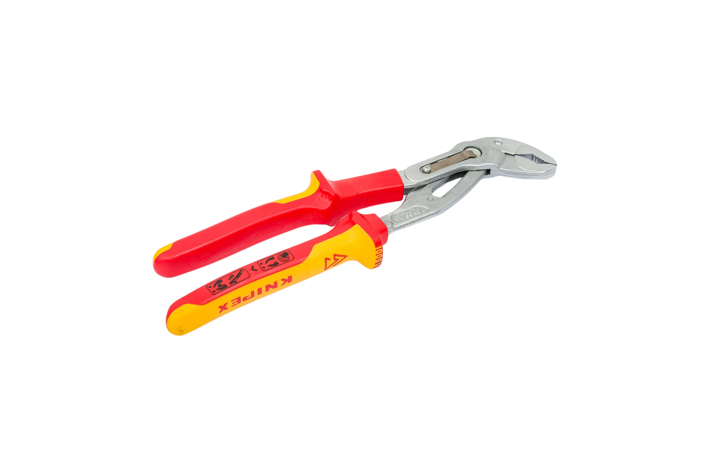 Переставные клещи Knipex Cobra, VDE, 50 мм (2"), 250 мм, хром, 2К ручки, KN-8726250SB
