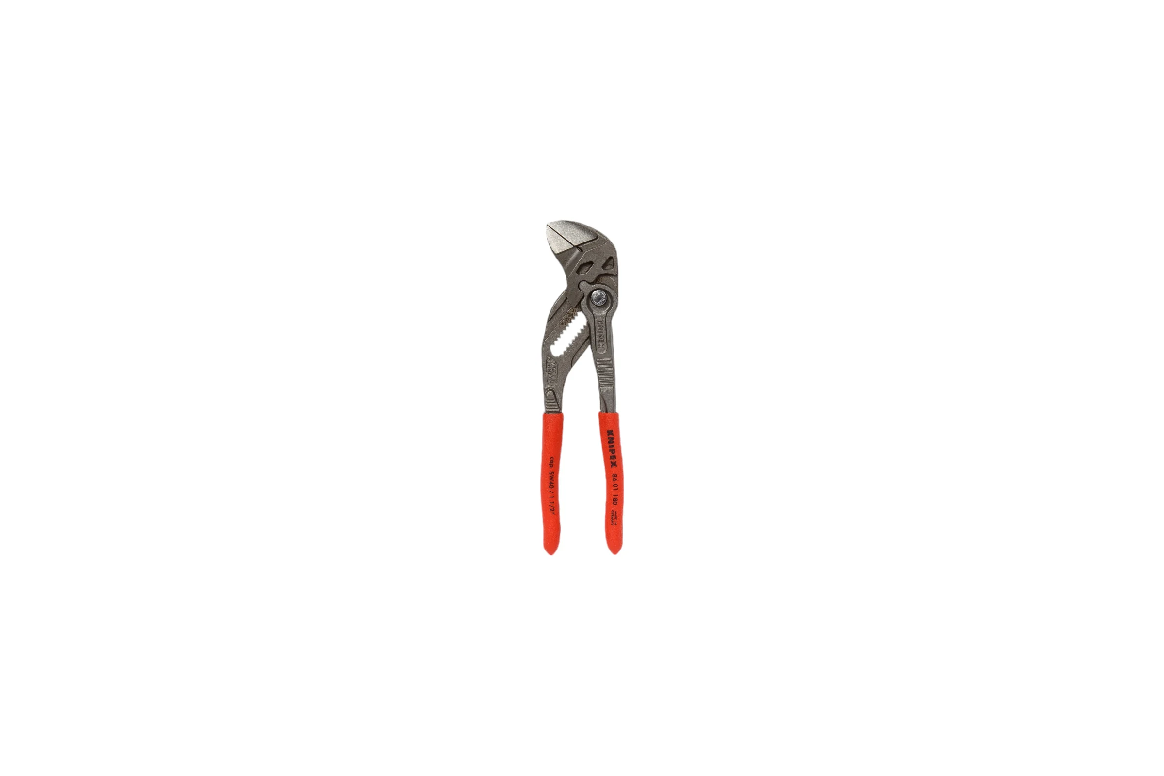 Переставные клещи-ключ Knipex 180 мм, 40 мм (1 1/2"), серые, 1К ручки, KN-8601180SB