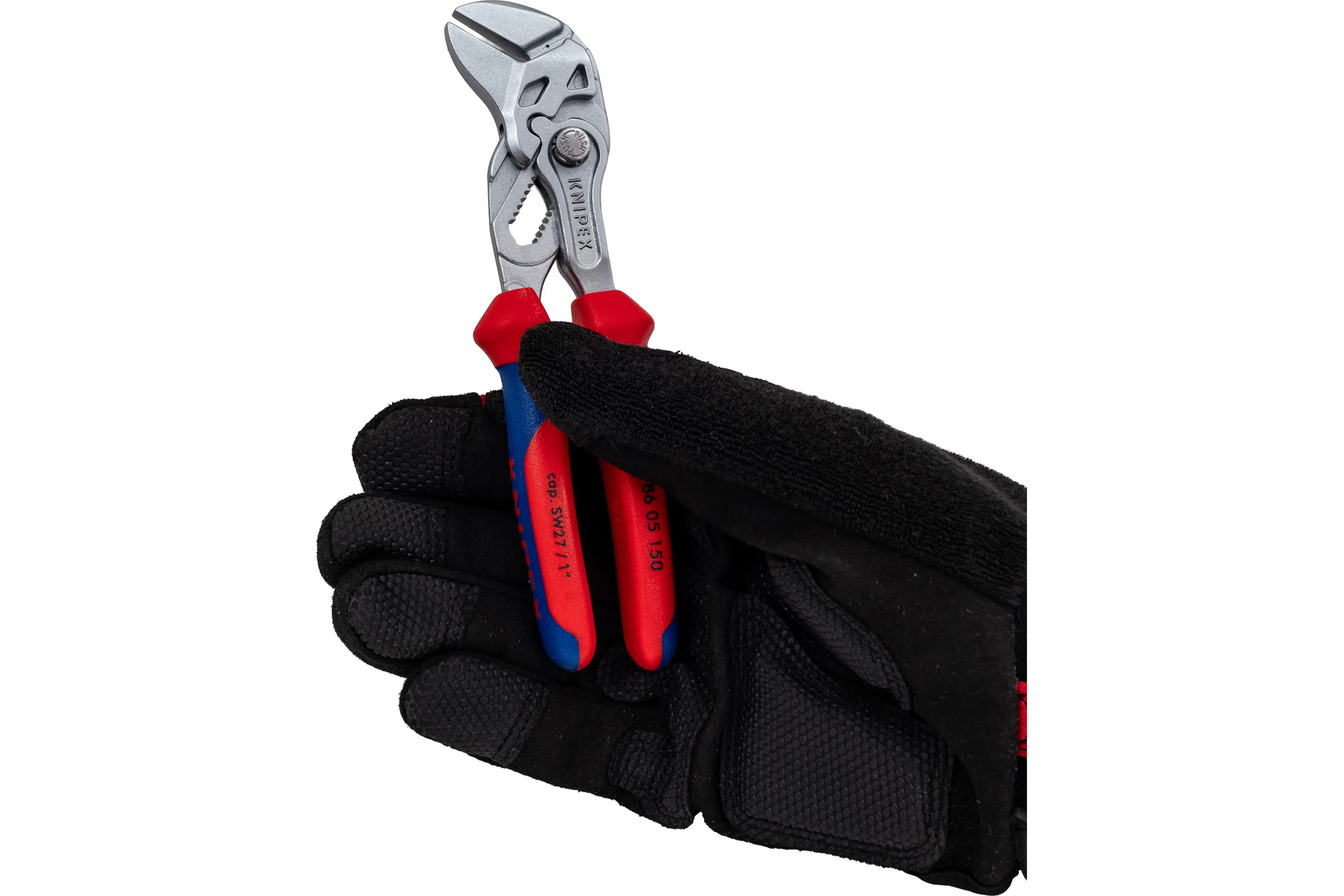 Переставные клещи-ключ Knipex 150 мм, 27 мм (1"), хром, 2К ручки, KN-8605150SB