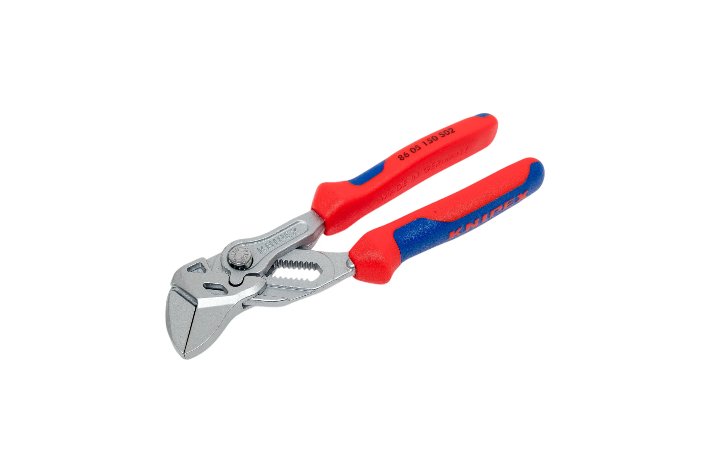 Переставные клещи-ключ Knipex 27 мм (1"), 150 мм, Cr-V, хром, 2-к рукоятки, KN-8605150S02
