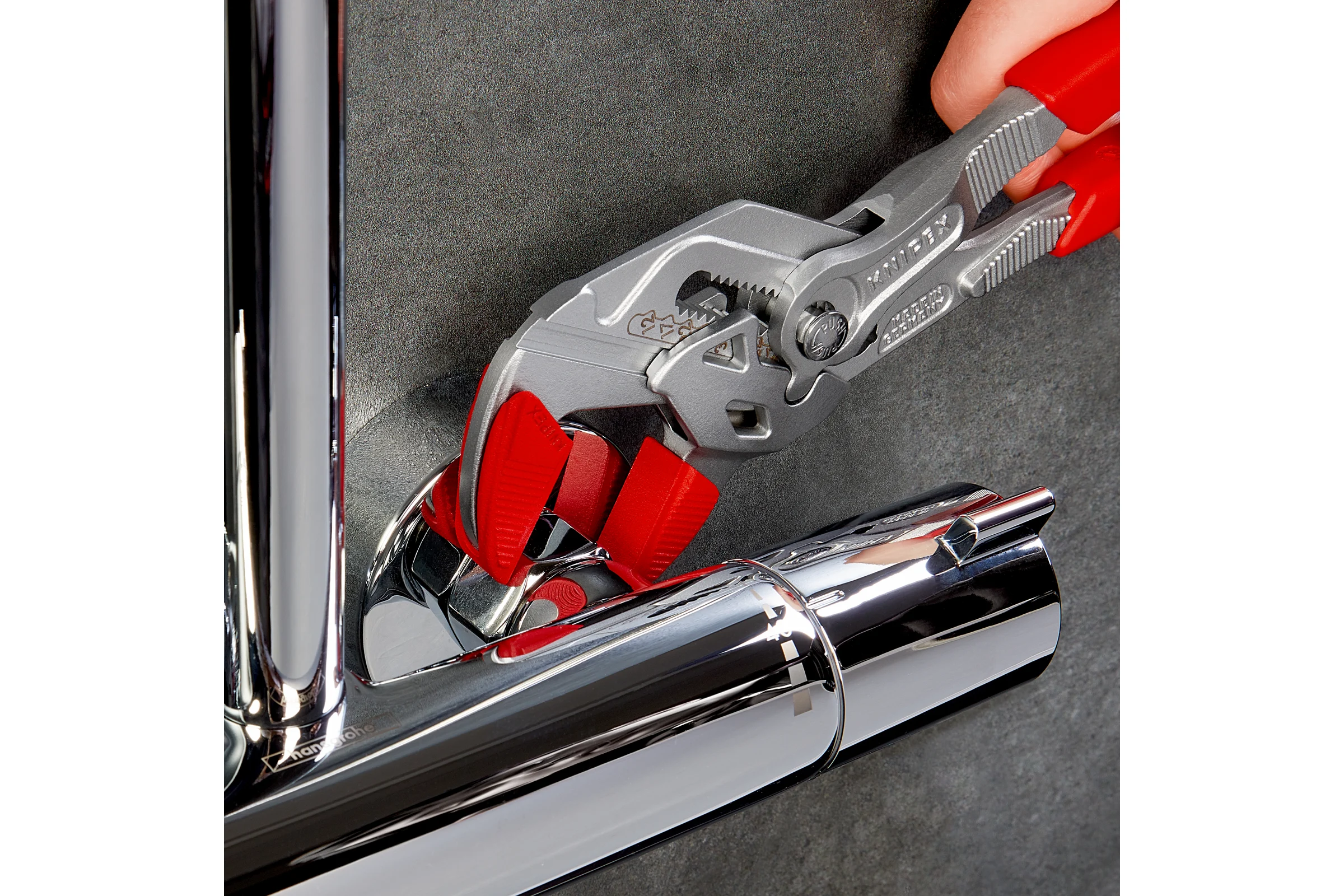 Переставные клещи-ключ Knipex 52 мм (2"), длина 250 мм, хром, 1К ручки, KN-8603250SB