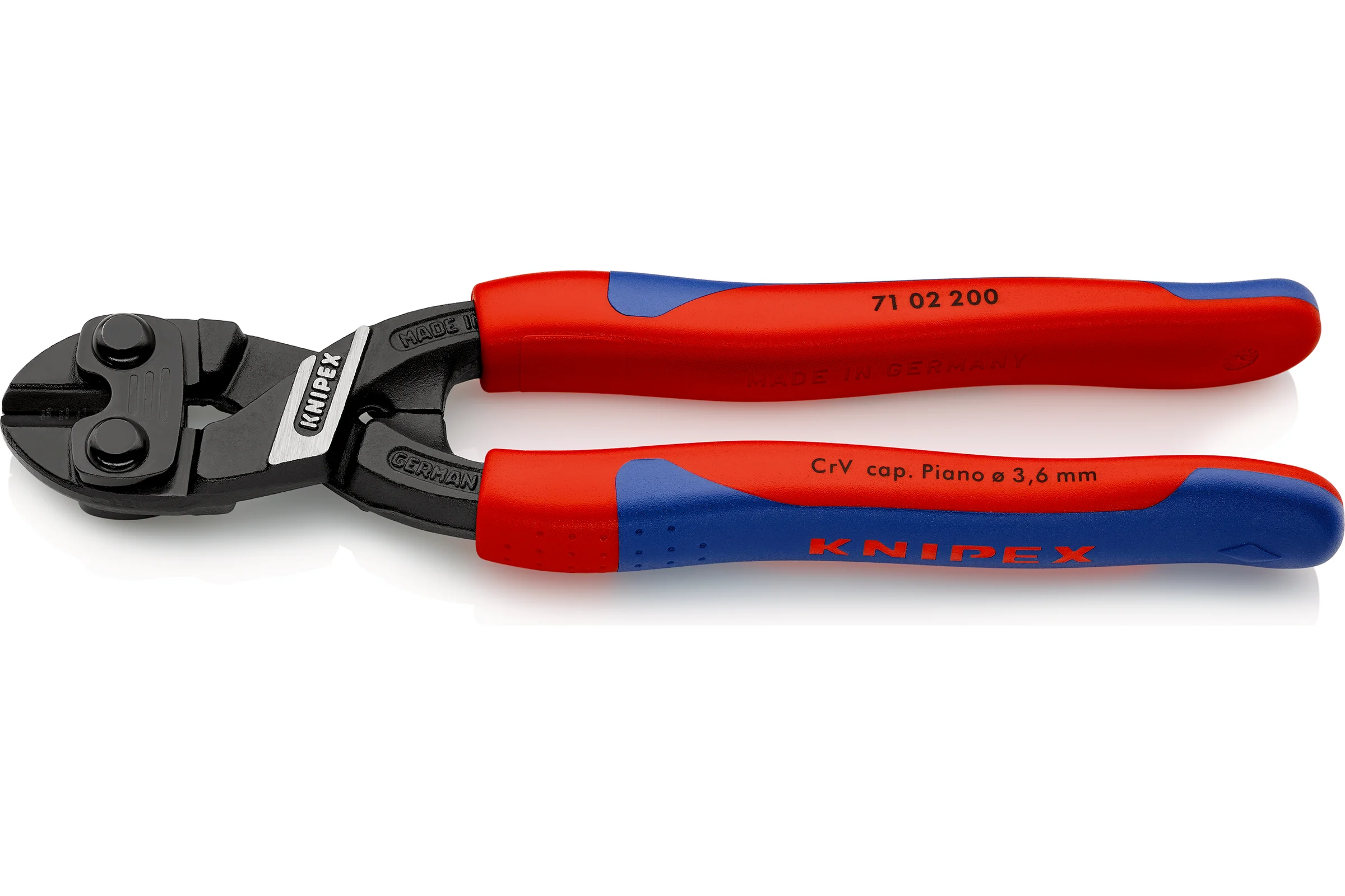 Болторез KNIPEX CoBolt длина 200 мм, 2К ручки, KN-7102200SB