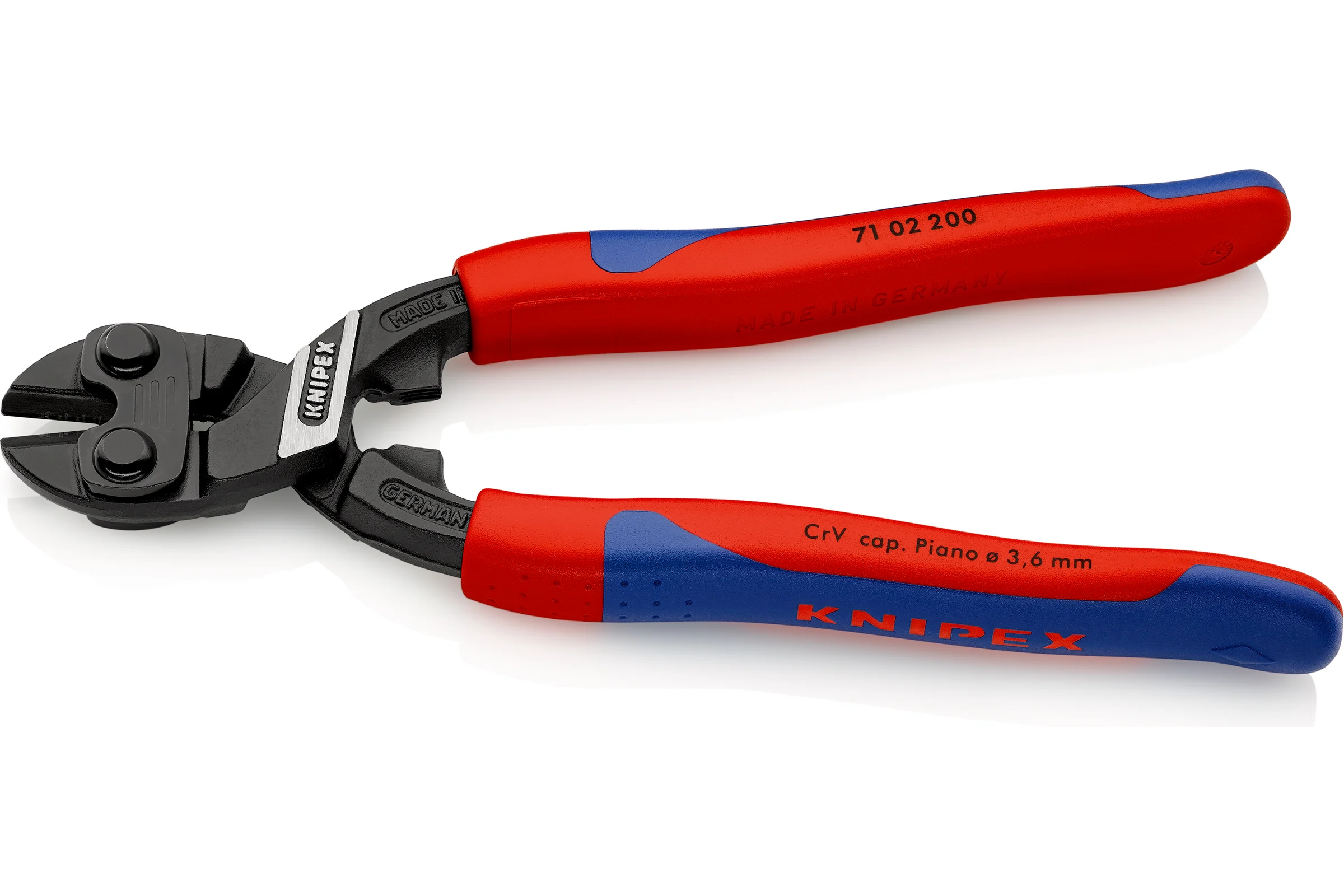 Болторез KNIPEX CoBolt длина 200 мм, 2К ручки, KN-7102200SB