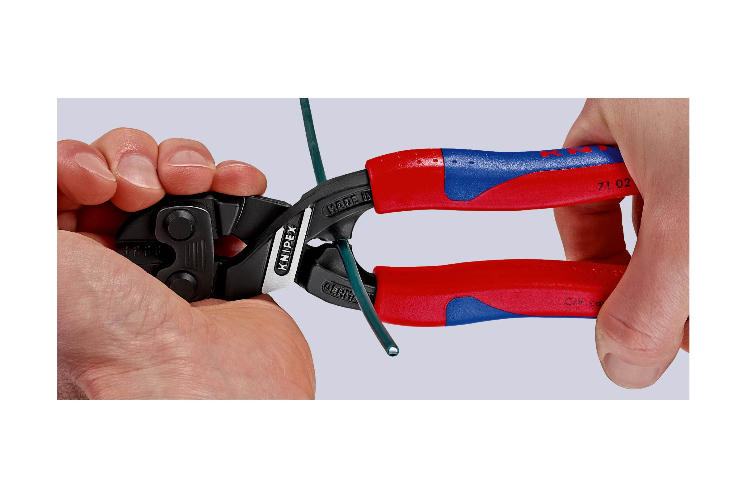 Болторез KNIPEX CoBolt длина 200 мм, 2К ручки, KN-7102200SB