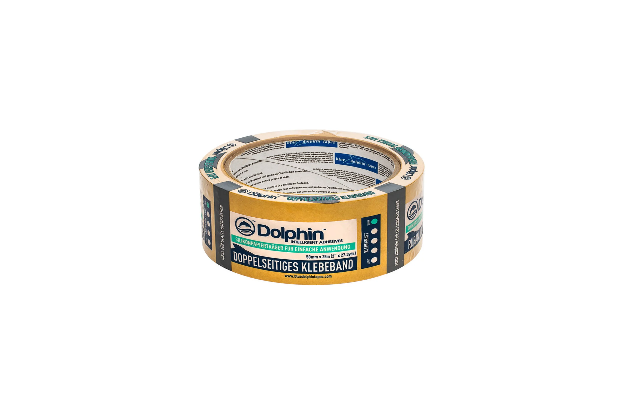 Двухсторонняя клейкая лента Blue Dolphin Double-sided 50мм х 25м 04-3-03-EN