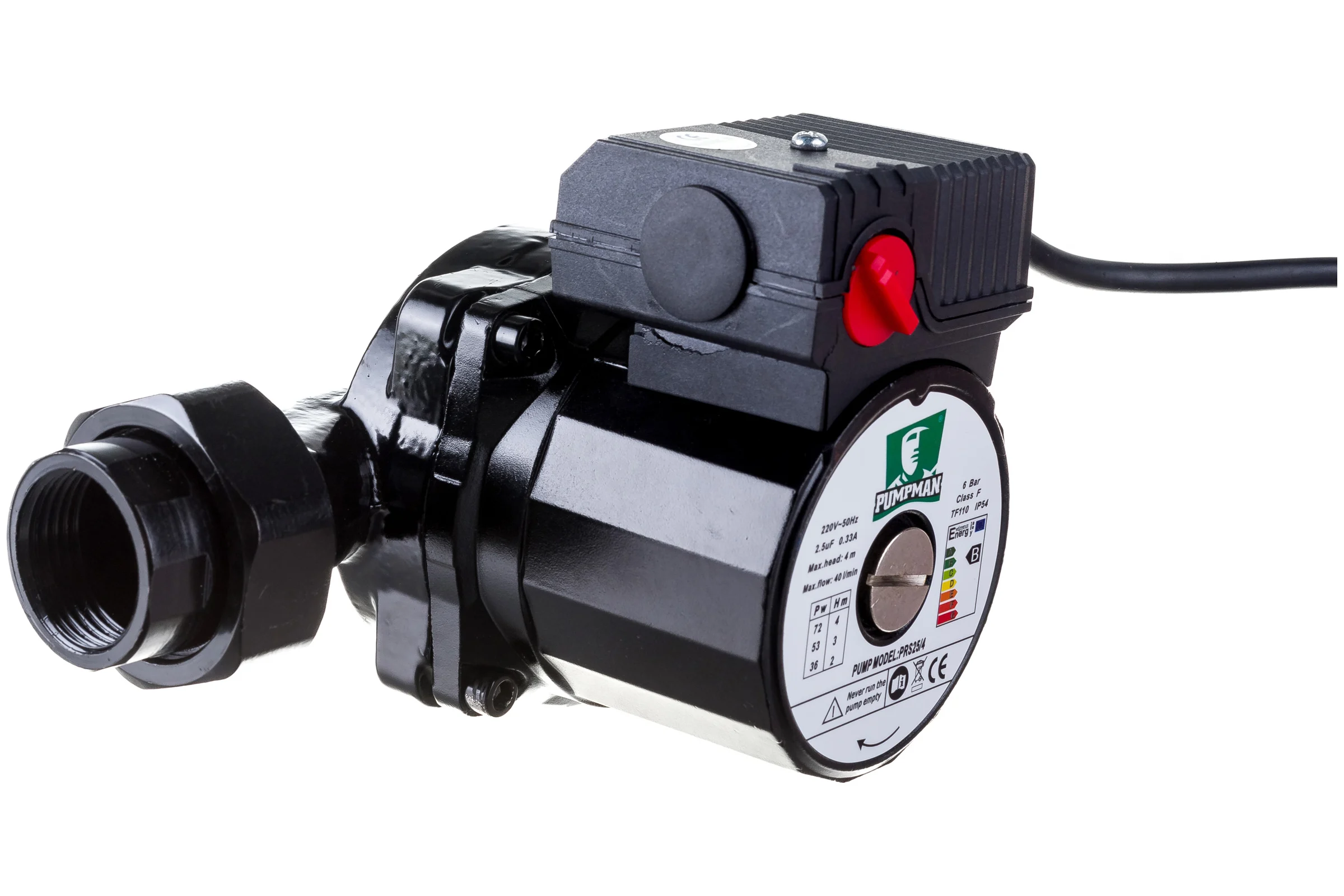 Циркуляционный насос PUMPMAN трехскоростной PRS25/4 (180mm)