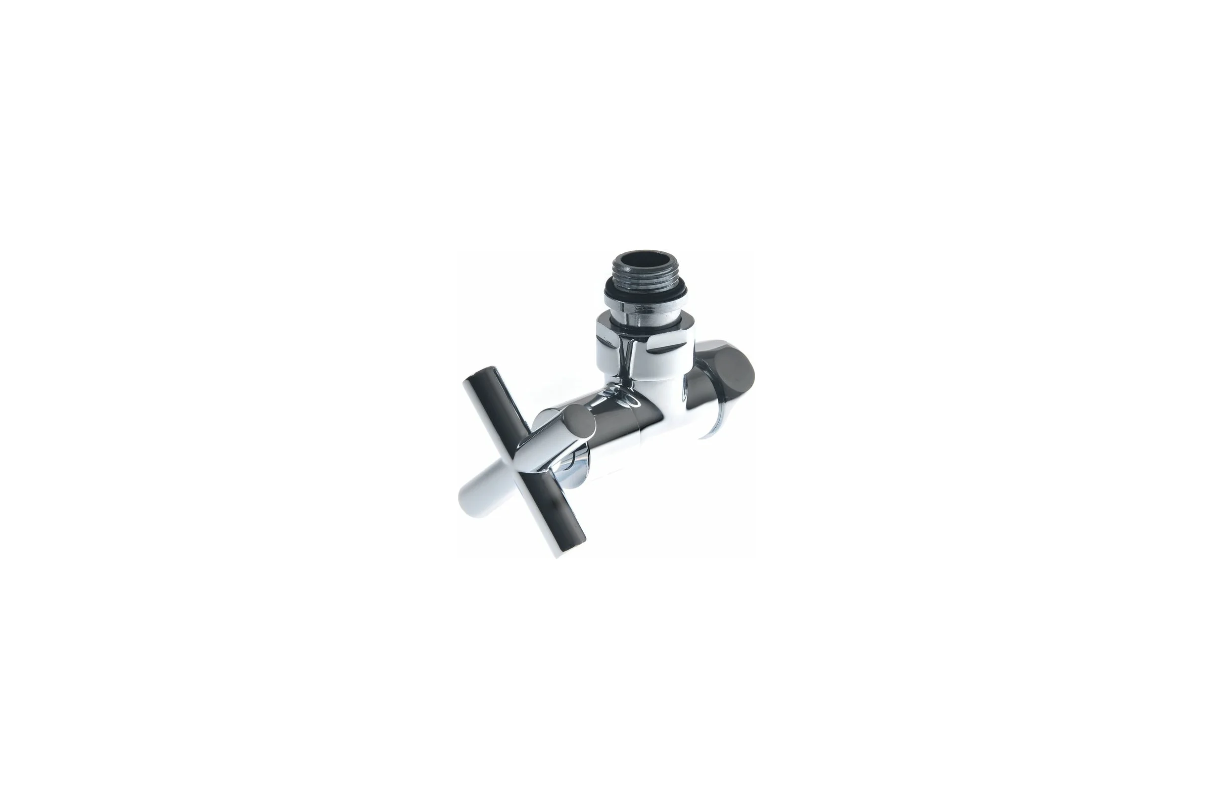 Угловой кран-вентиль SMT ручка крест, хром, 3/4"х1/2"г/ш SMT8200SCH0405