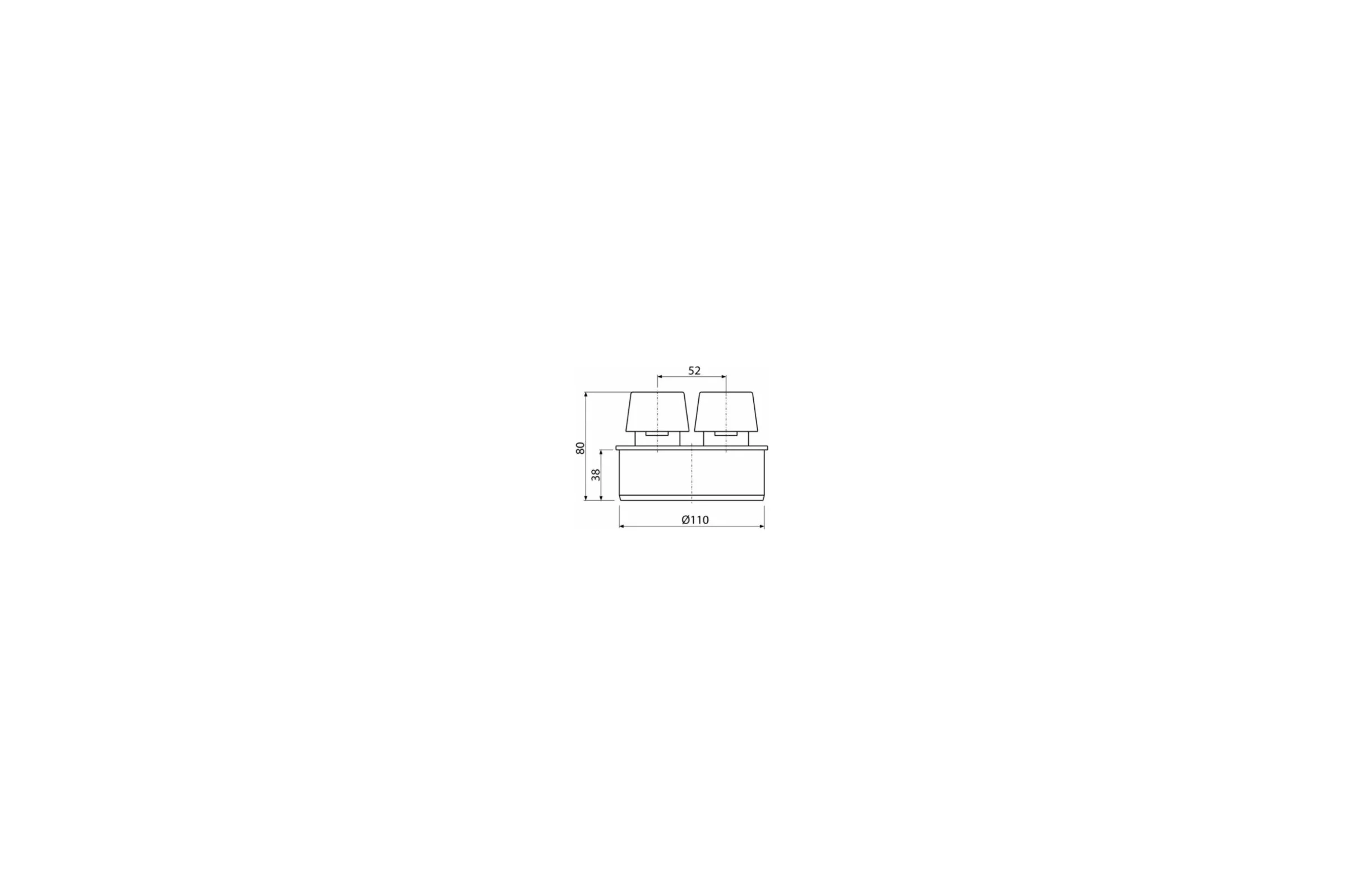 Вентиляционный клапан Alca Plast DN110 APH110