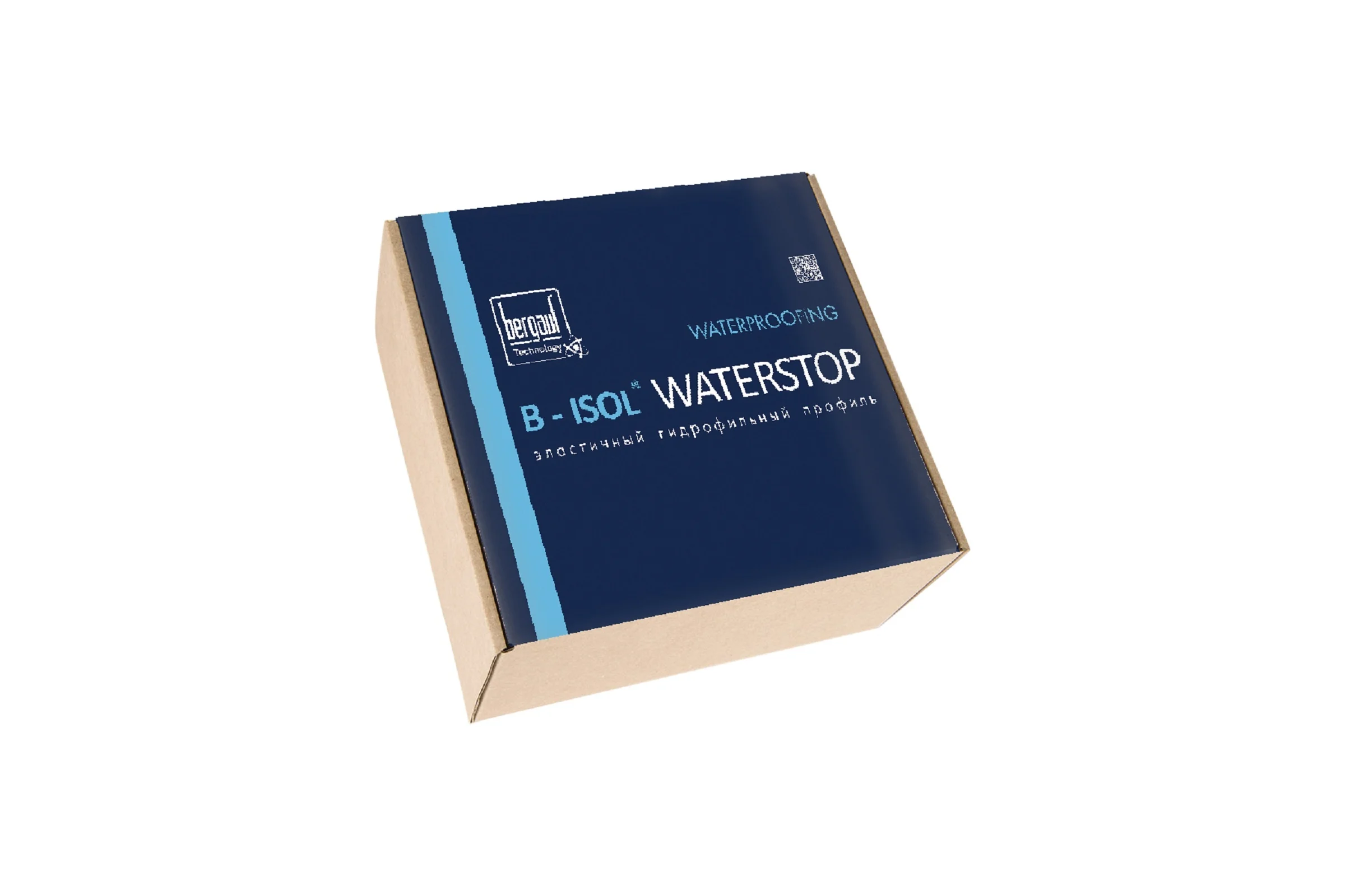 Расширяющийся шнур из гидрофильной резины Бергауф B-Isol Waterstop, 20х50 бобина 40 м.п 1111211