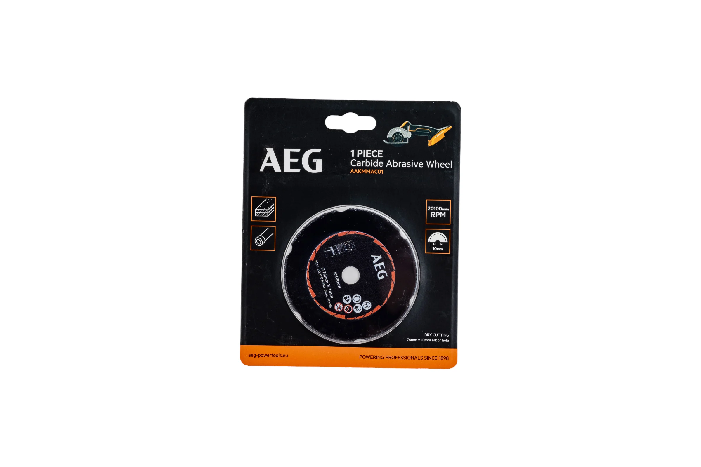 Диск карбидный AAKMMAC01 (76х10х1 мм) для отрезной машины AEG 4932478590