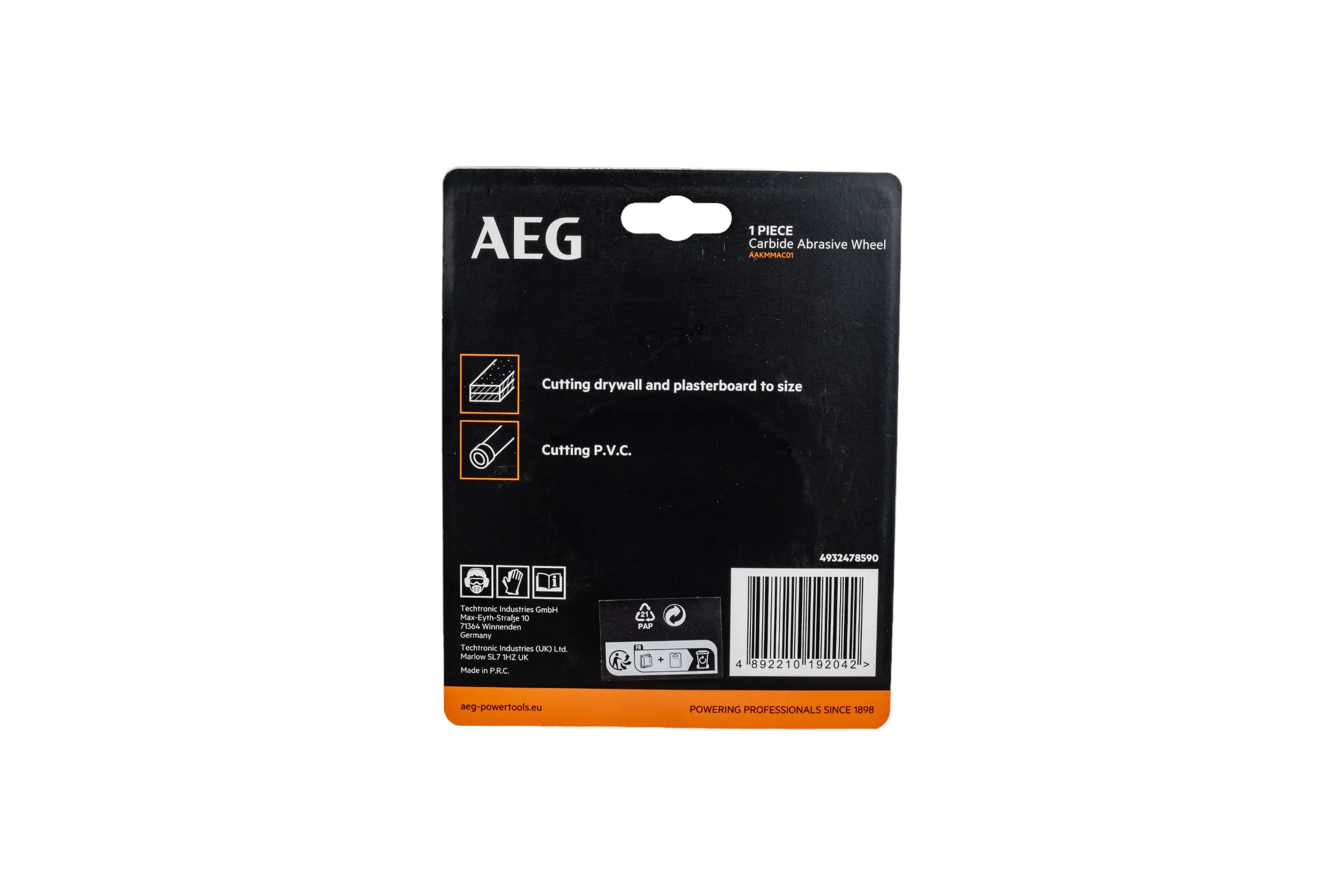 Диск карбидный AAKMMAC01 (76х10х1 мм) для отрезной машины AEG 4932478590