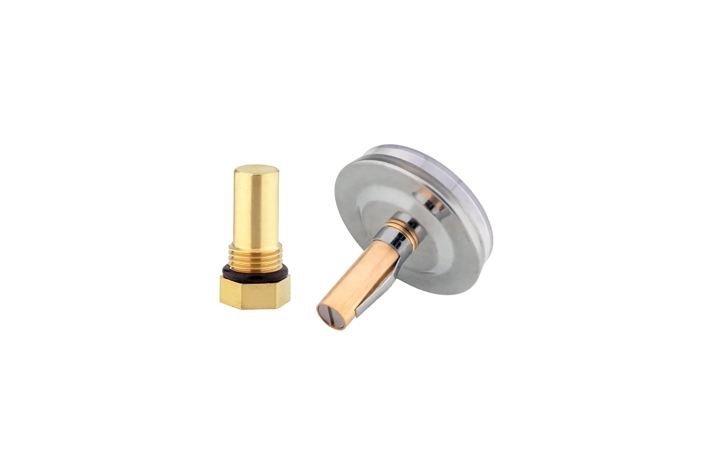 Термометр аксиальный PROFACTOR Ф 40мм 0–80C с гильзой 1/4- 32мм PF SG 866 - BP
