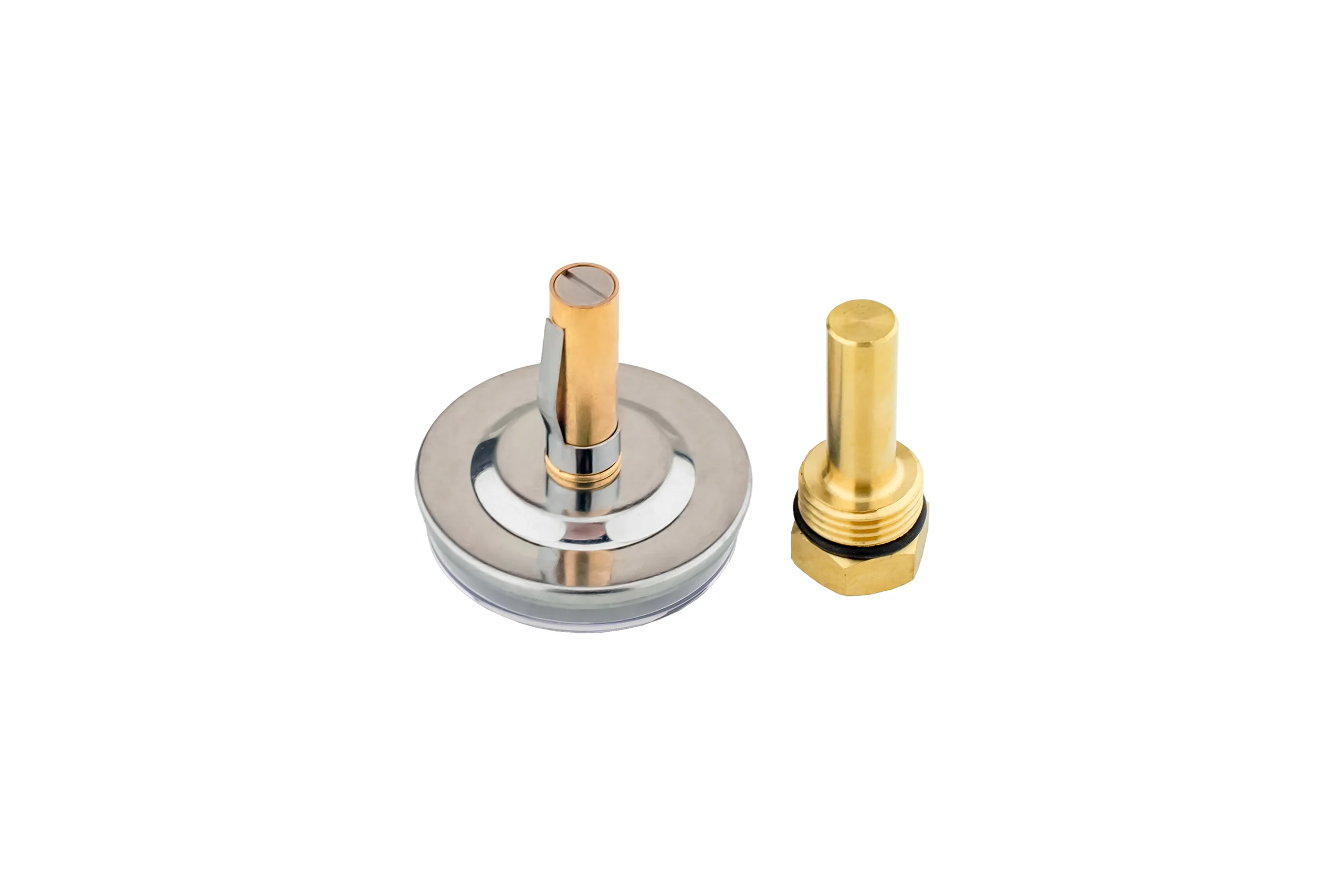 Термометр аксиальный PROFACTOR Ф 40мм 0–80C с гильзой 1/4- 32мм PF SG 866 - BP