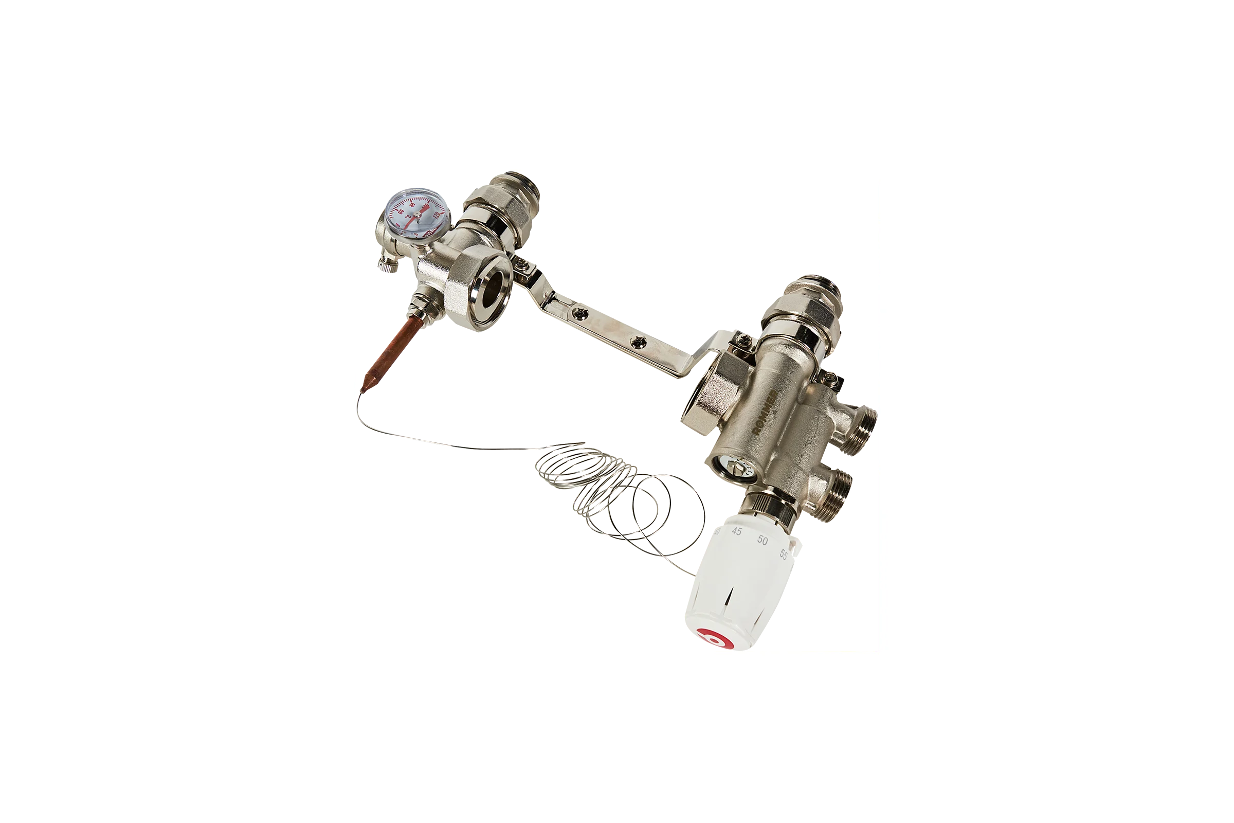 Насосно-смесительный узел с термостатической головкой ROMMER RDG-0120-009000 RG00938T67GEUC
