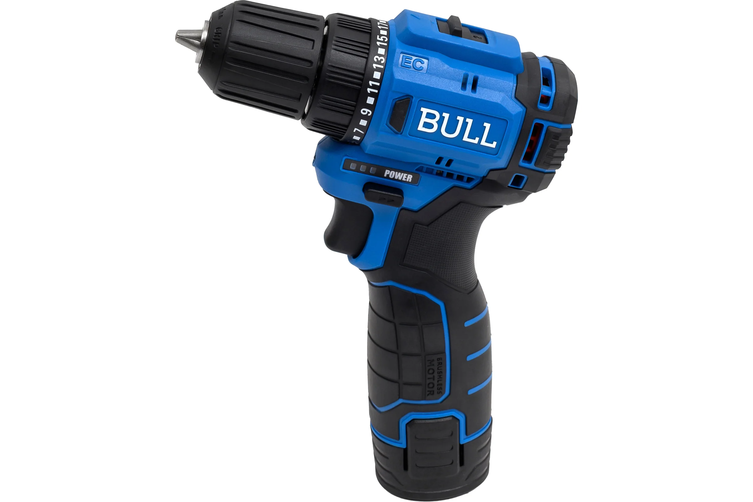 Аккумуляторная дрель-шуруповерт BULL SR 1203 Xcase БЕСЩЕТ., 12 В, 37 Н*м, 2*2 А*ч акб, БЗП 10 мм 1329879