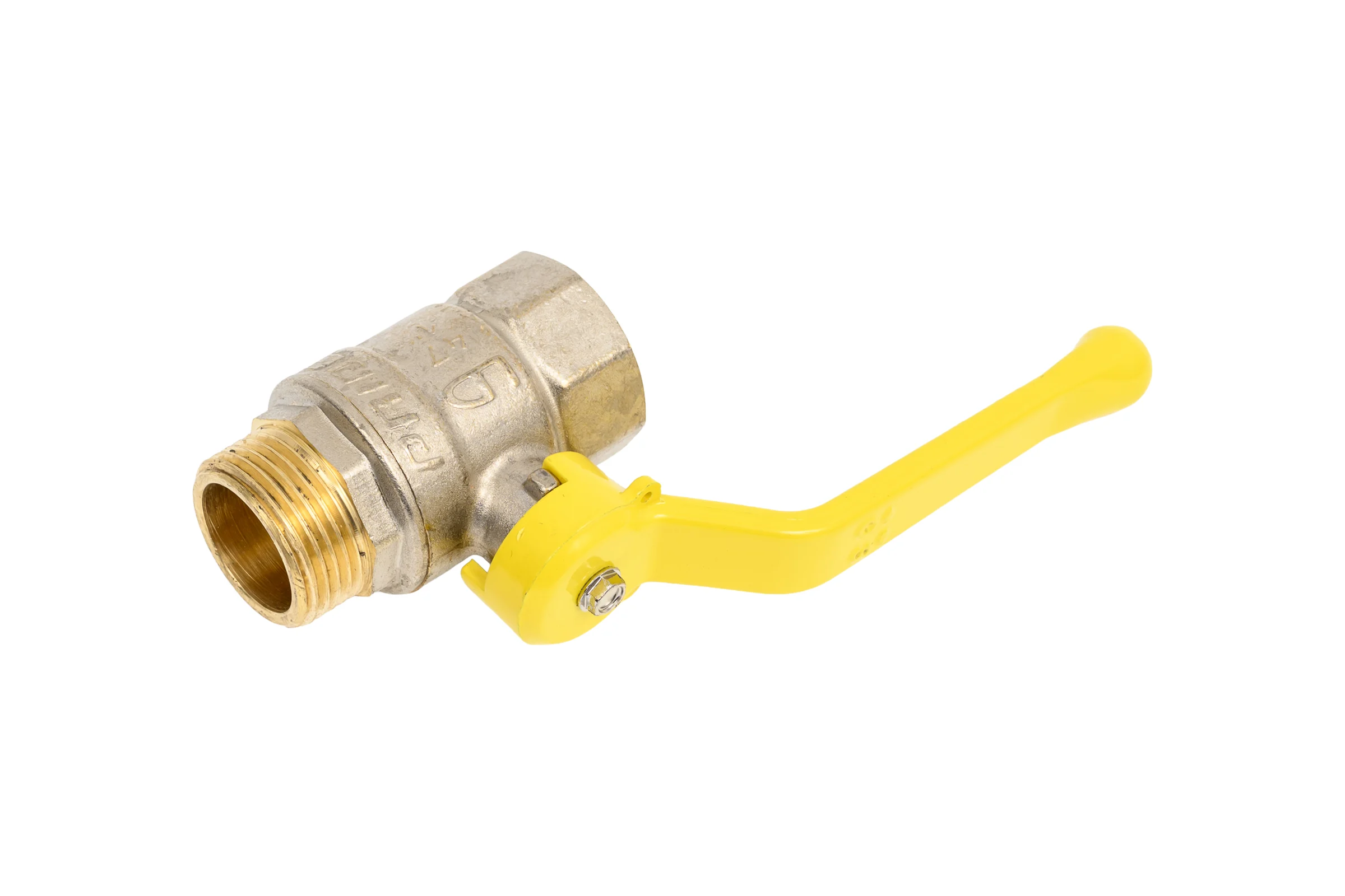 Кран шаровой латунный LD Pride 47.25.В-Н.Р GAS Ду 25 Ру 40 рычаг с биркой LD 47.363.25