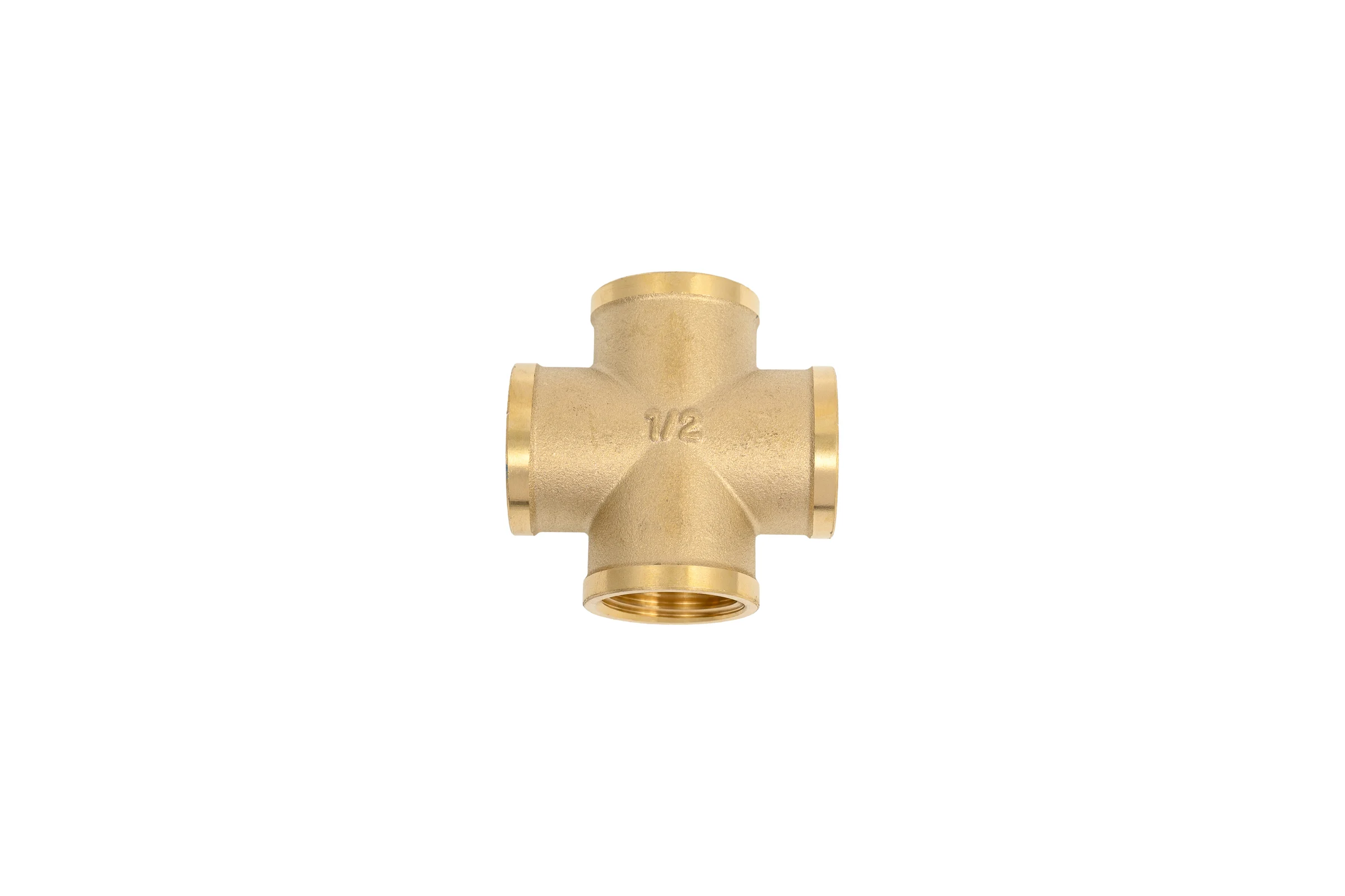 Крестовина латунная Millennium 1/2x1/2x1/2x1/2 с внутренней резьбой LKFF12