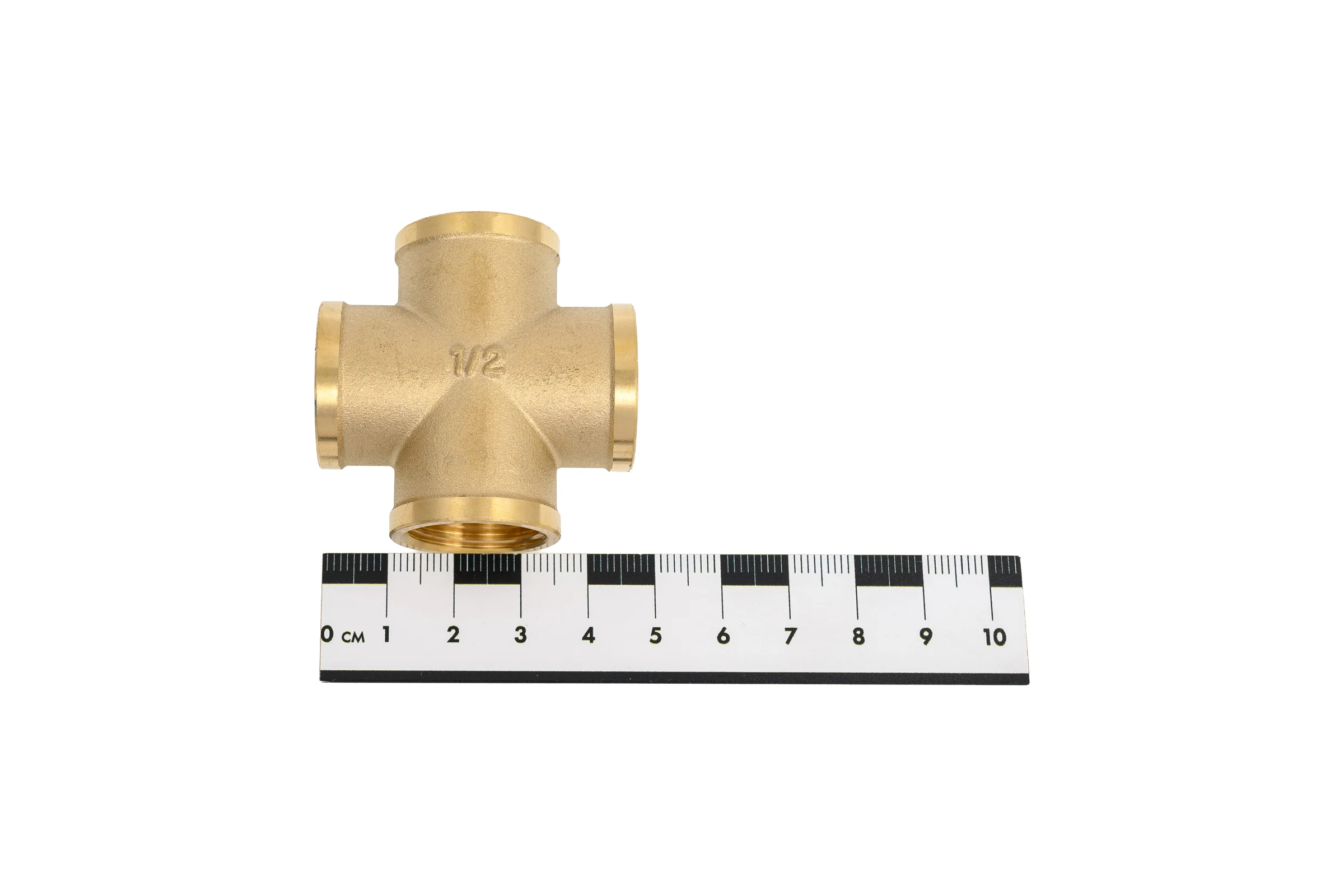 Крестовина латунная Millennium 1/2x1/2x1/2x1/2 с внутренней резьбой LKFF12