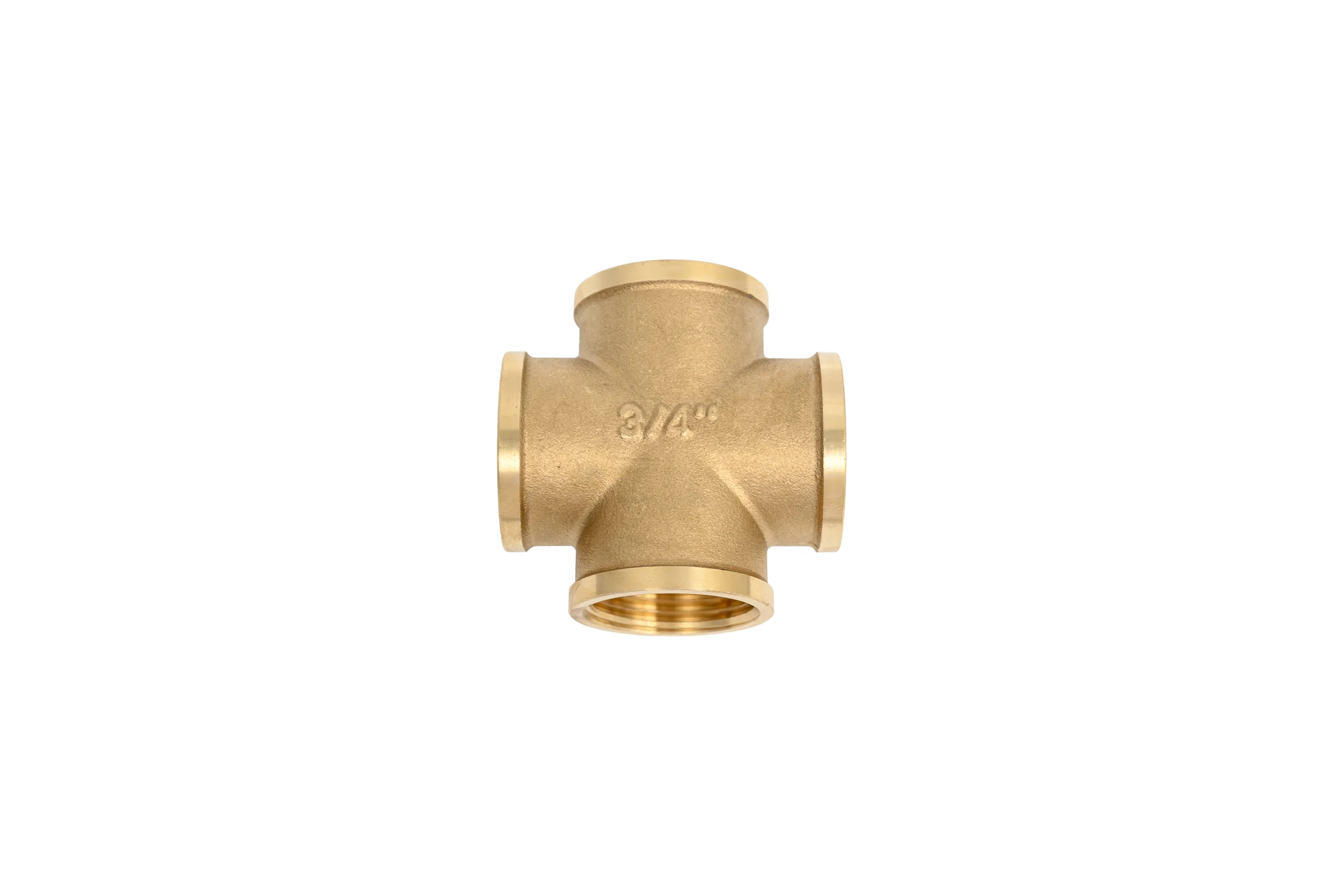 Крестовина латунная Millennium 3/4x3/4x3/4x3/4 с внутренней резьбой LKFF34