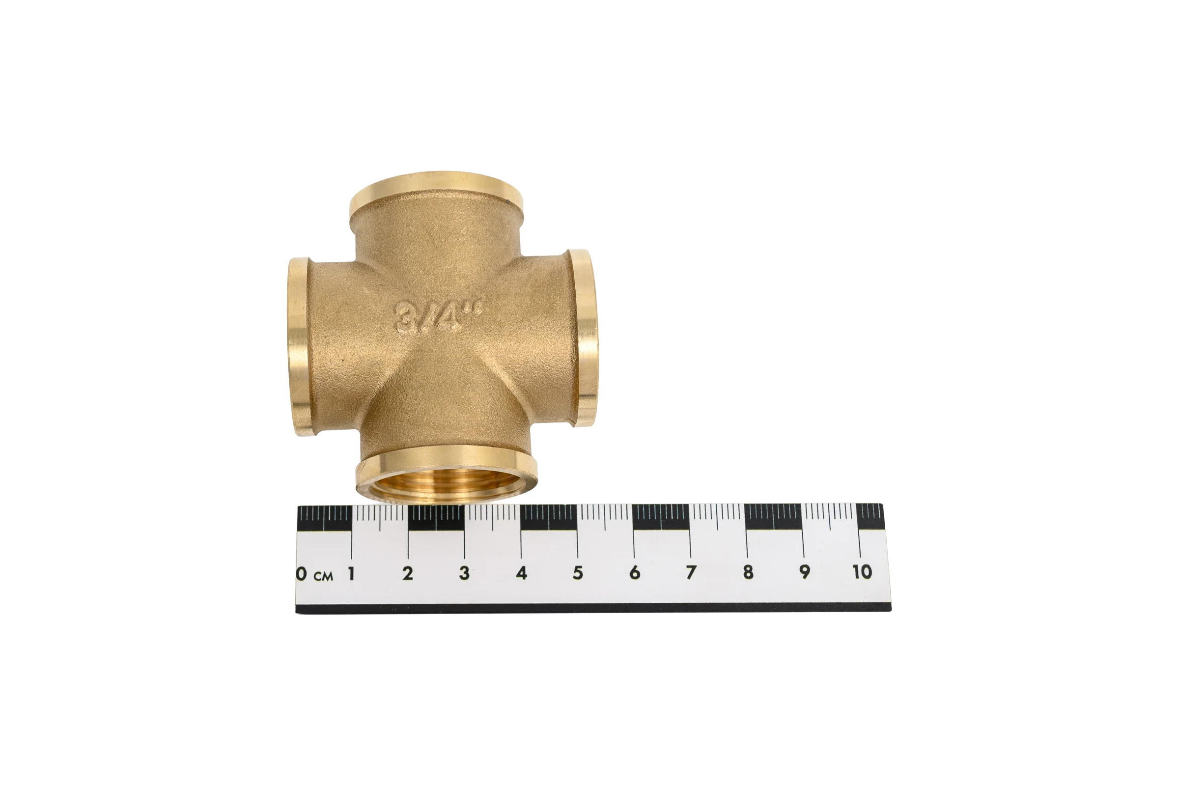 Крестовина латунная Millennium 3/4x3/4x3/4x3/4 с внутренней резьбой LKFF34